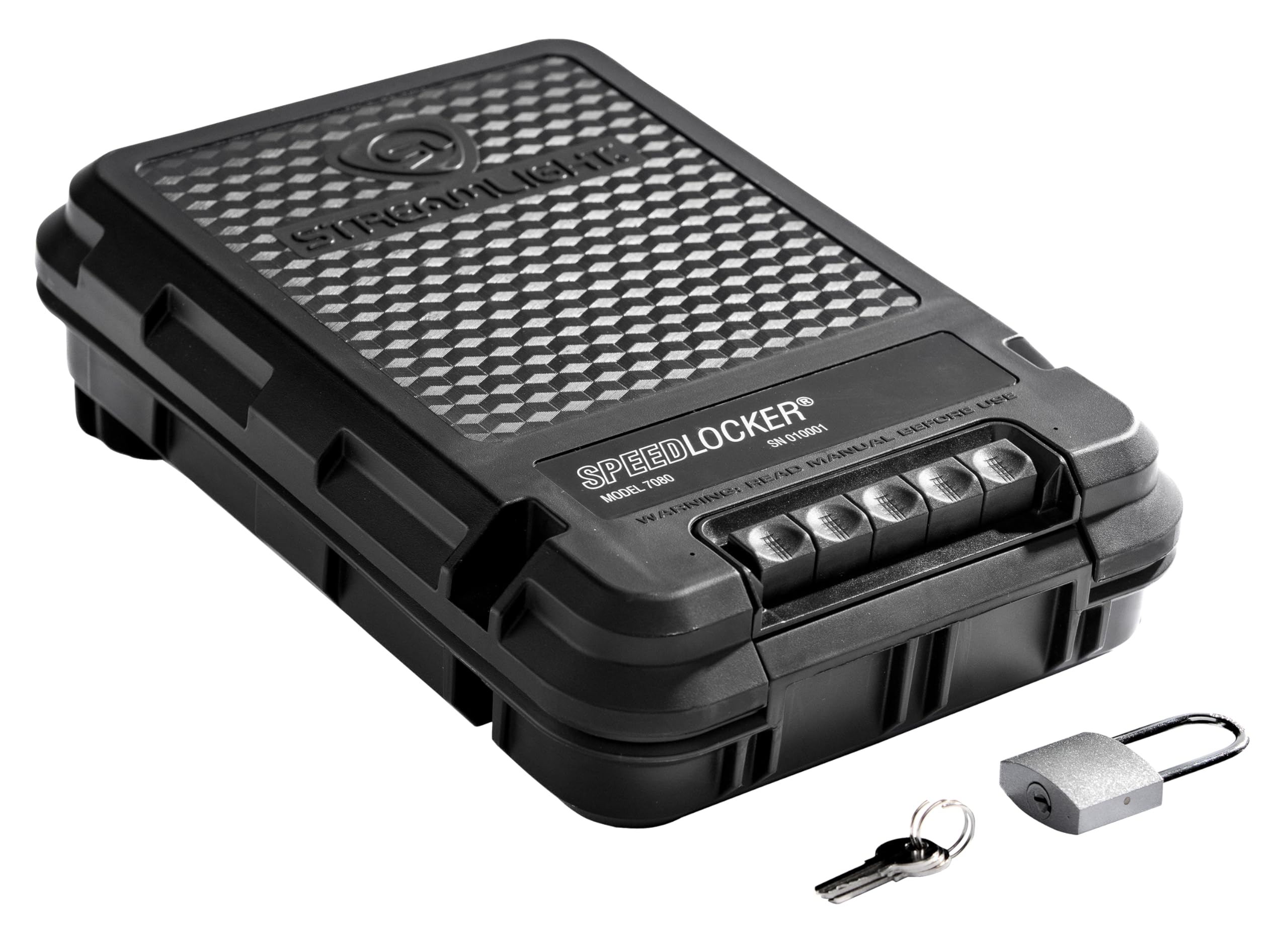 SpeedLocker Streamlight 59000 Portable Lockable Storage Container with User-Selectable Lock Combinations, Black