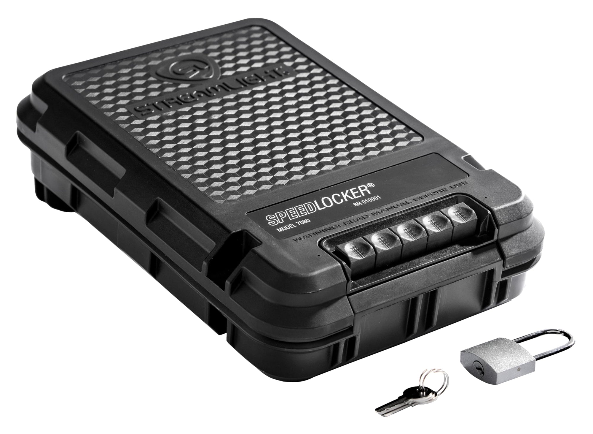 SpeedLocker Streamlight 59000 Portable Lockable Storage Container with User-Selectable Lock Combinations, Black