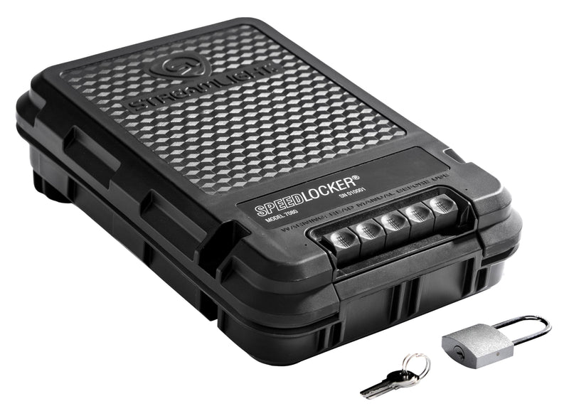 SpeedLocker Streamlight 59000 Portable Lockable Storage Container with User-Selectable Lock Combinations, Black