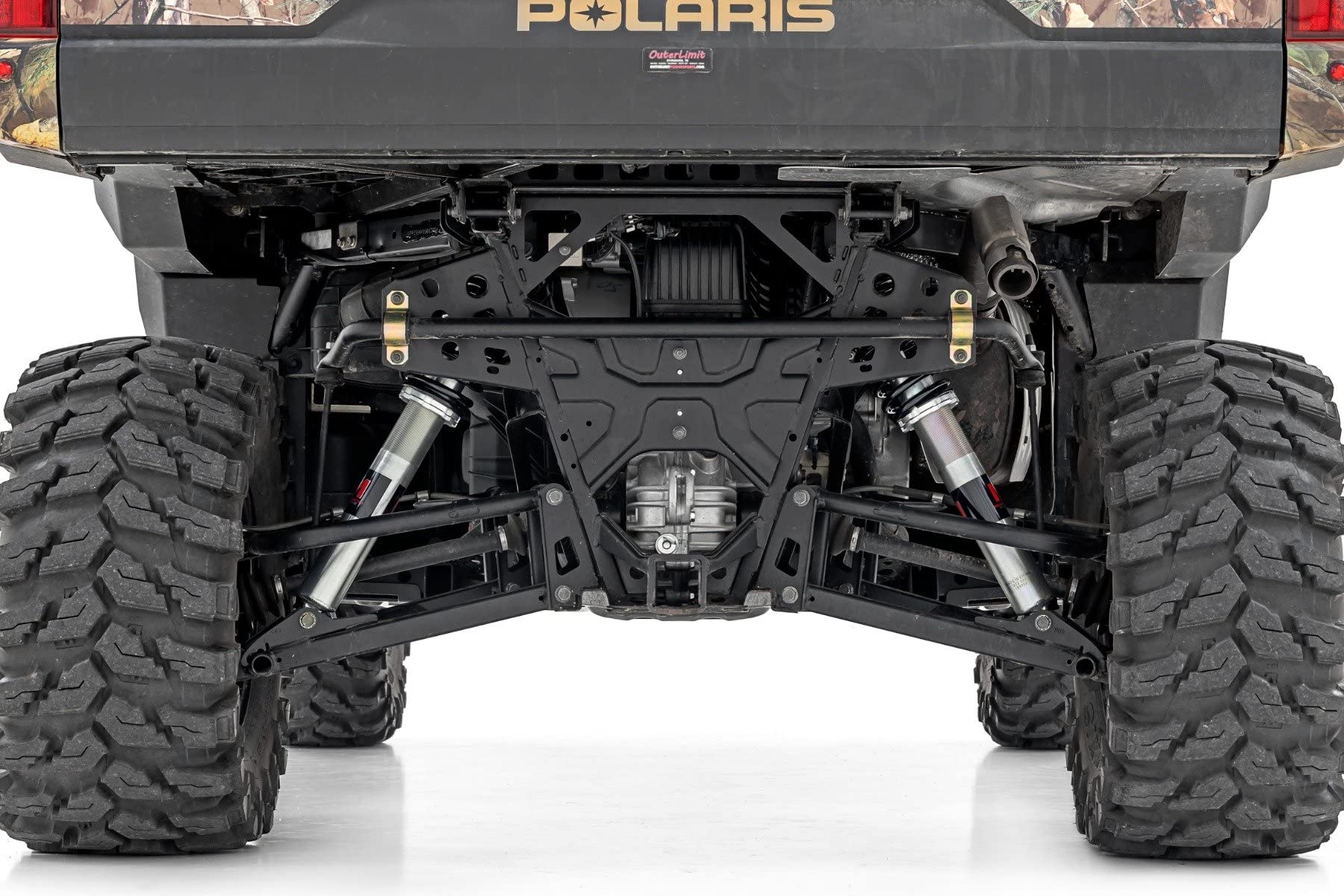 Rough Country Monotube Rear Coilover Shocks for Polaris Ranger - 301002