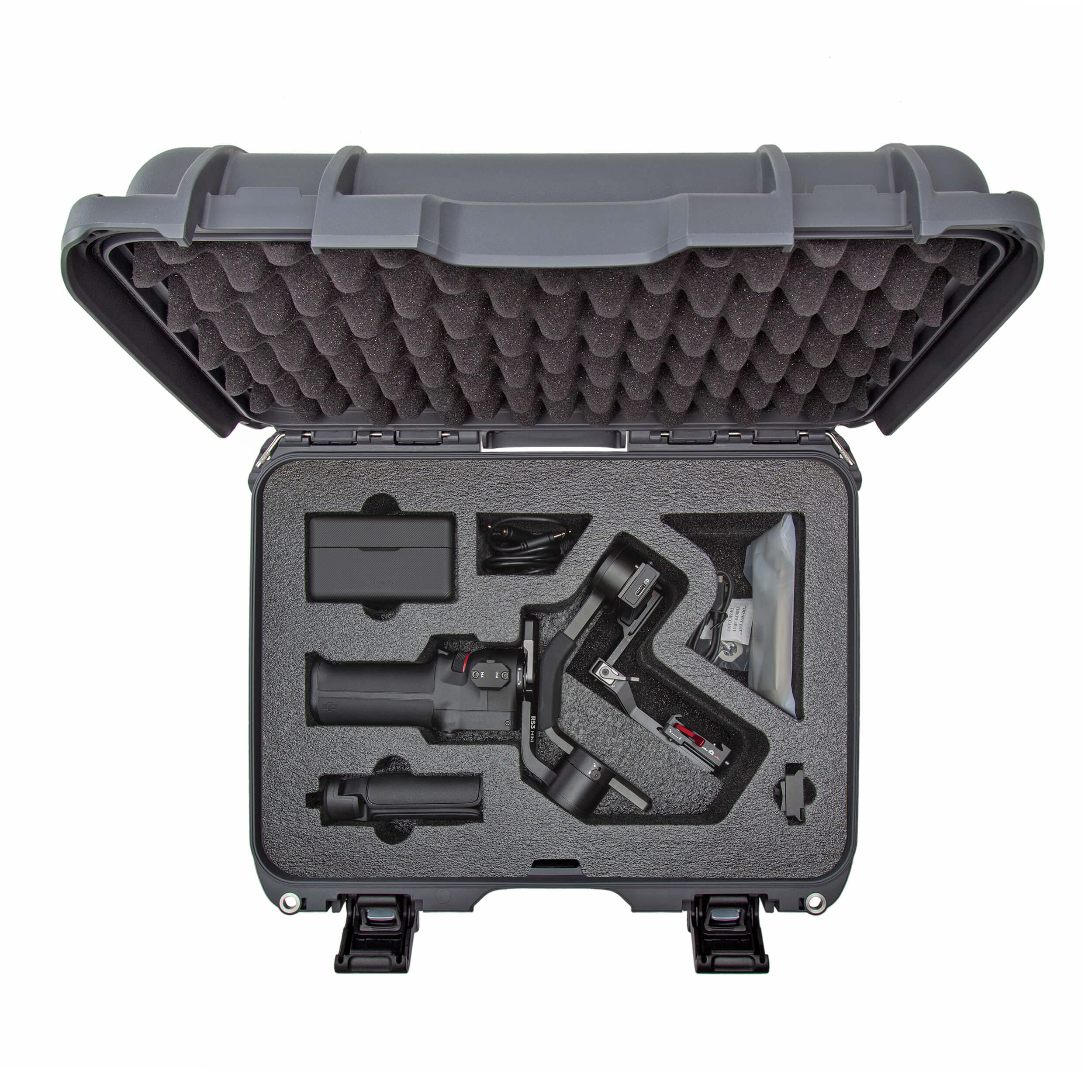 Nanuk Waterproof Hard Case 920 with Custom Foam Insert for DJI Ronin-S 3 Mini - Graphite