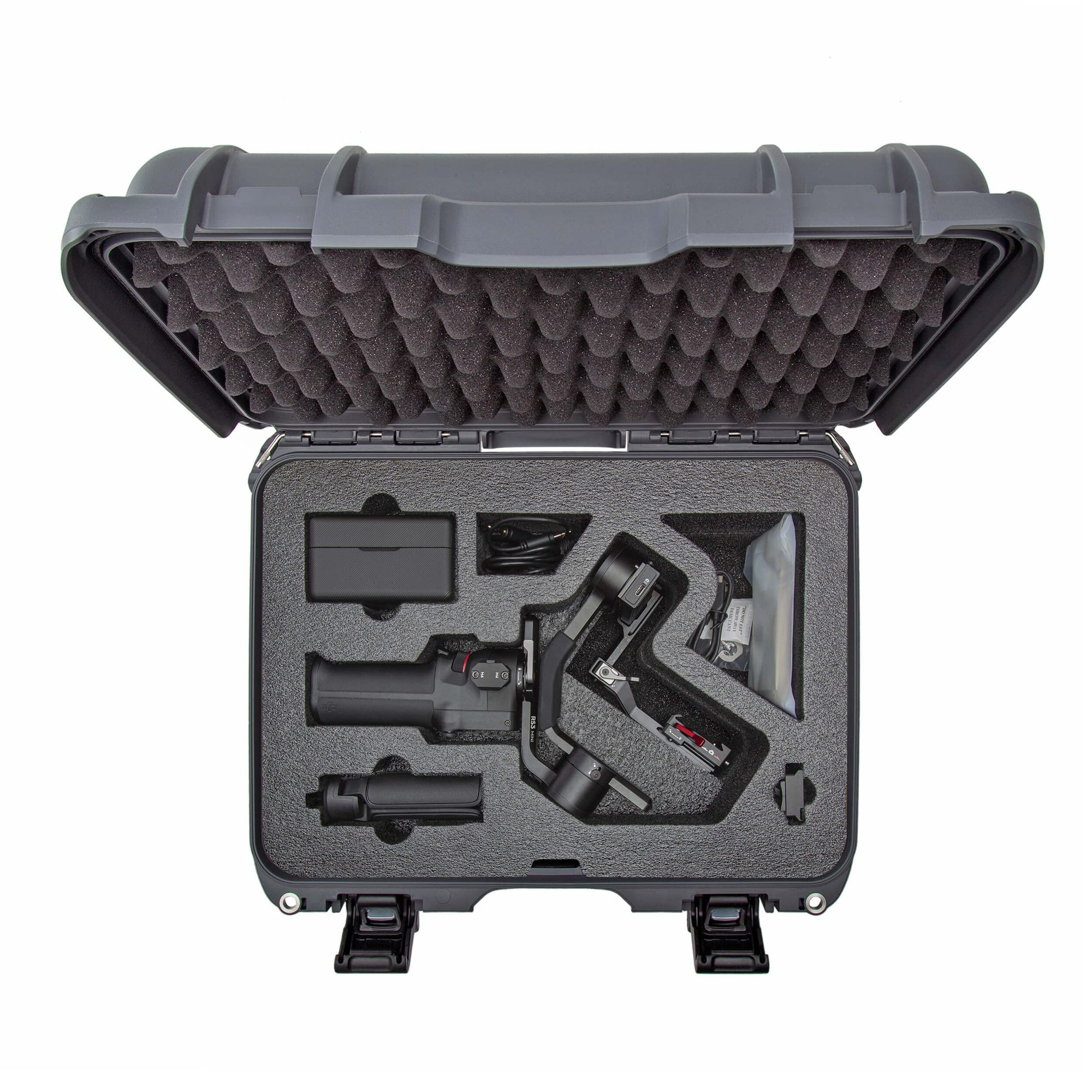 Nanuk Waterproof Hard Case 920 with Custom Foam Insert for DJI Ronin-S 3 Mini - Graphite