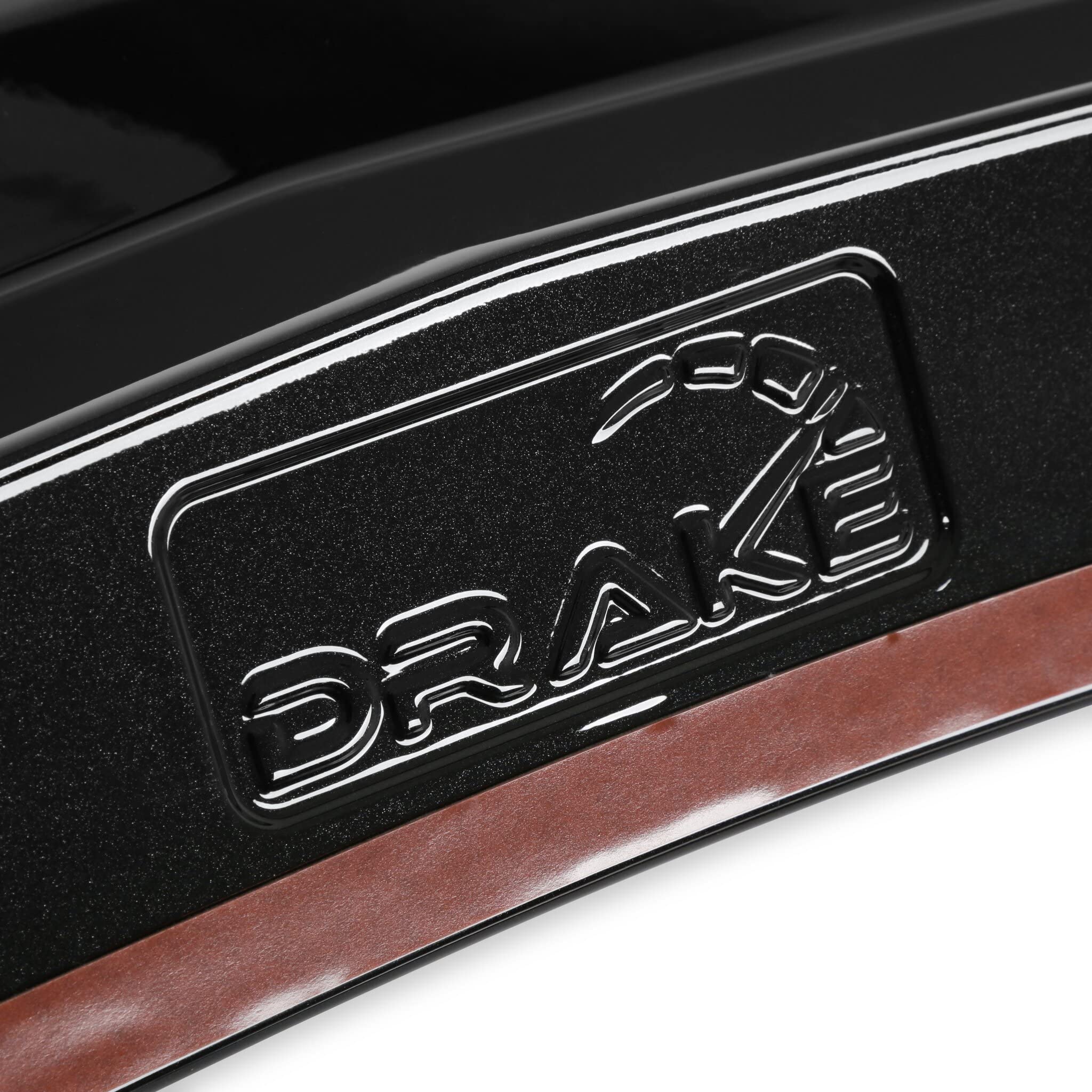 CV-C8R190001-PACM Drake Muscle Cars Rear Wicker Bill Spoiler - Carbon Flash Metallic