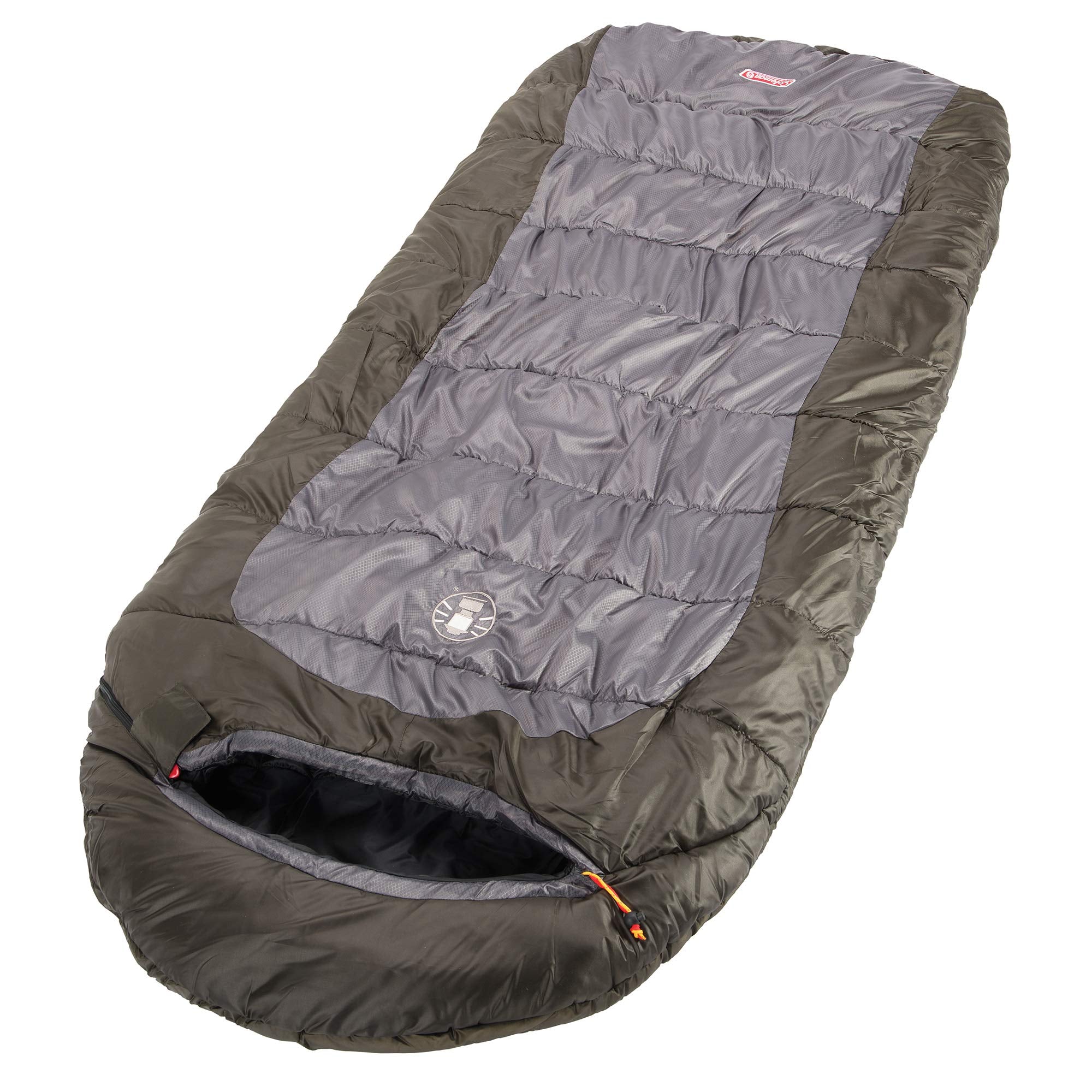 Coleman Big & Tall Basin 15°F Sleeping Bag, Cold Weather Sleeping Bag with Snag-Free Zipper & Better Heat Retention, Machine Washable