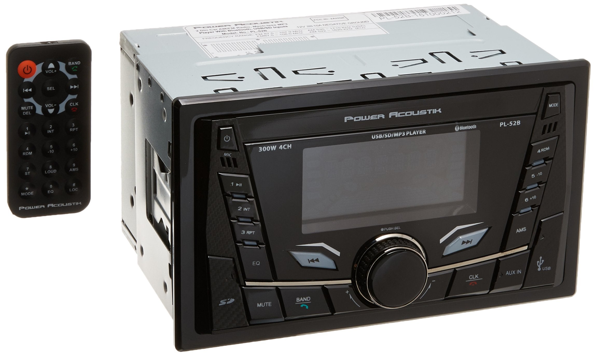 Double-Din Power Acoustik PL-52B in-Dash Digital Audio Receiver with Bluetooth