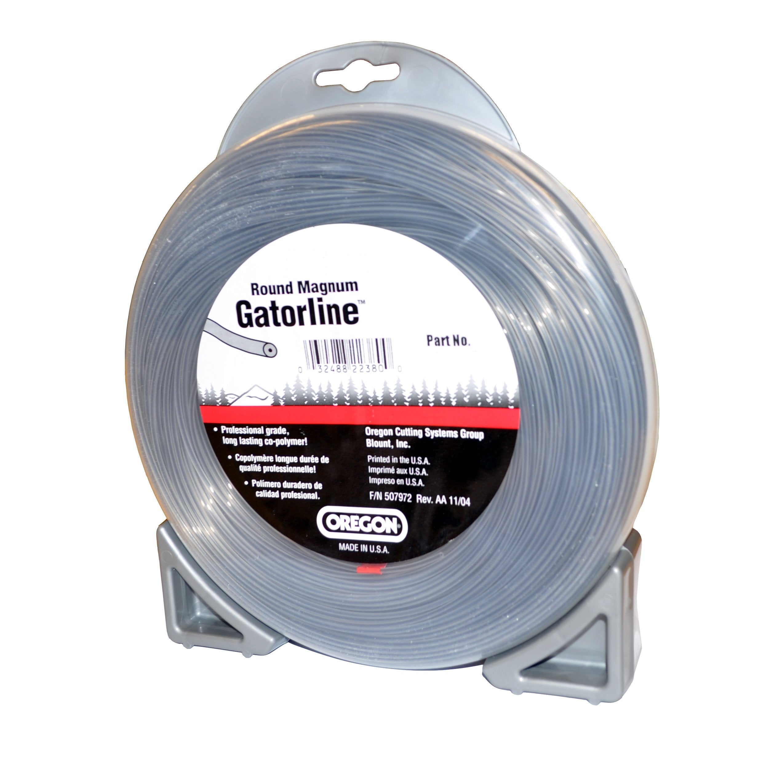 Oregon Heavy-Duty 22-270 Magnum Gatorline Round String Trimmer Line .170-Inch Diameter 1/2-Pound Donut