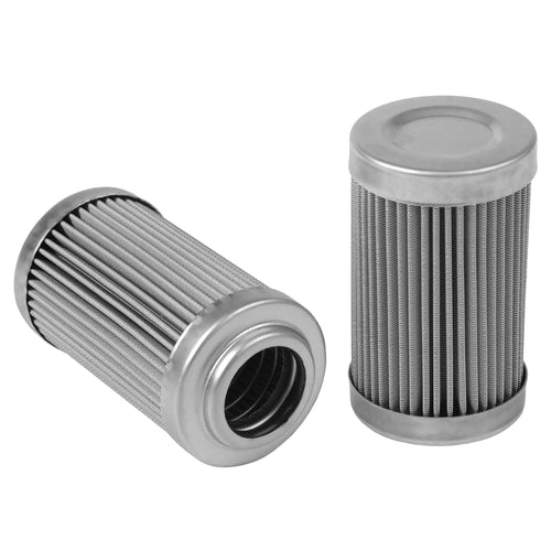 Replacement Aeromotive 12604 Fuel Filter Element, 100-Micron Rating, Stainless Steel Mesh, Fits all 2" OD ORB-10 Filter Housings