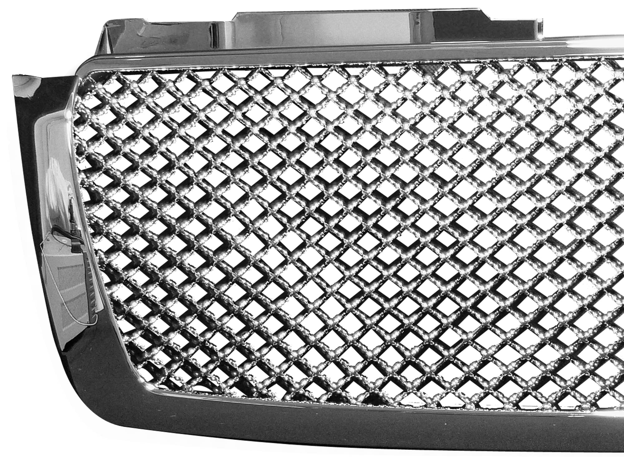 7147454 Armordillo USA Chrome Mesh Front Hood Grille Fits 2007-2014 Chevy Tahoe