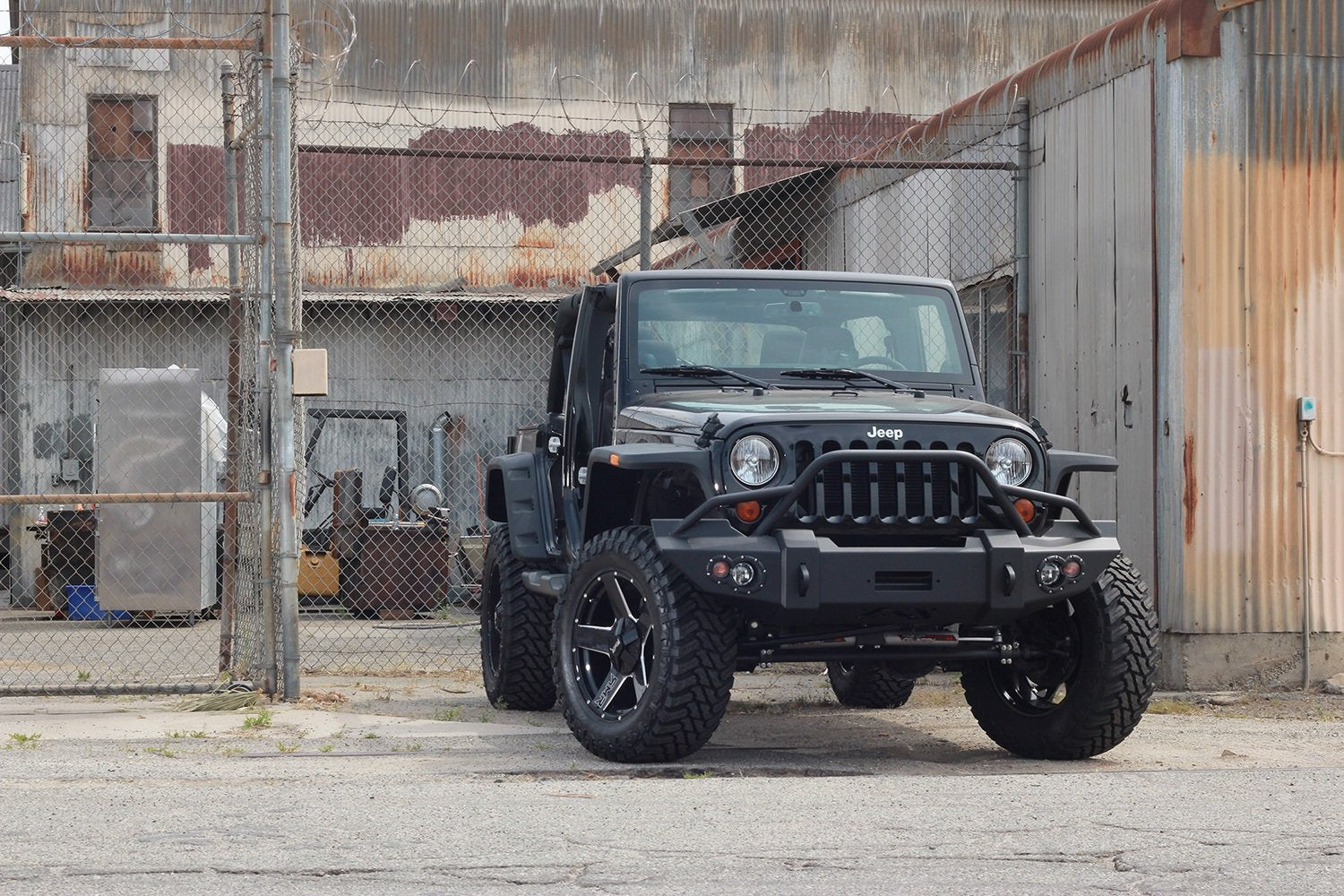 Winch Bumper Fab Fours JK07-B1850-1 for Jeep JK '07-'10