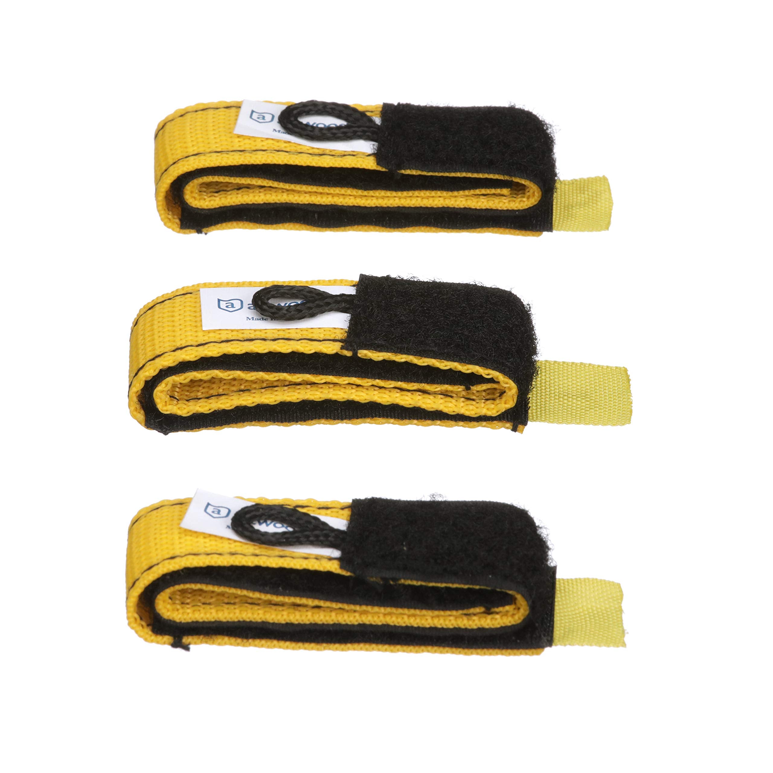 Rope Wraps Attwood 11792-6, Secure Ropes and Cords, 3 1-Inch x 12-Inch Straps With Sewn-In Hook-and-Loop Fasteners
