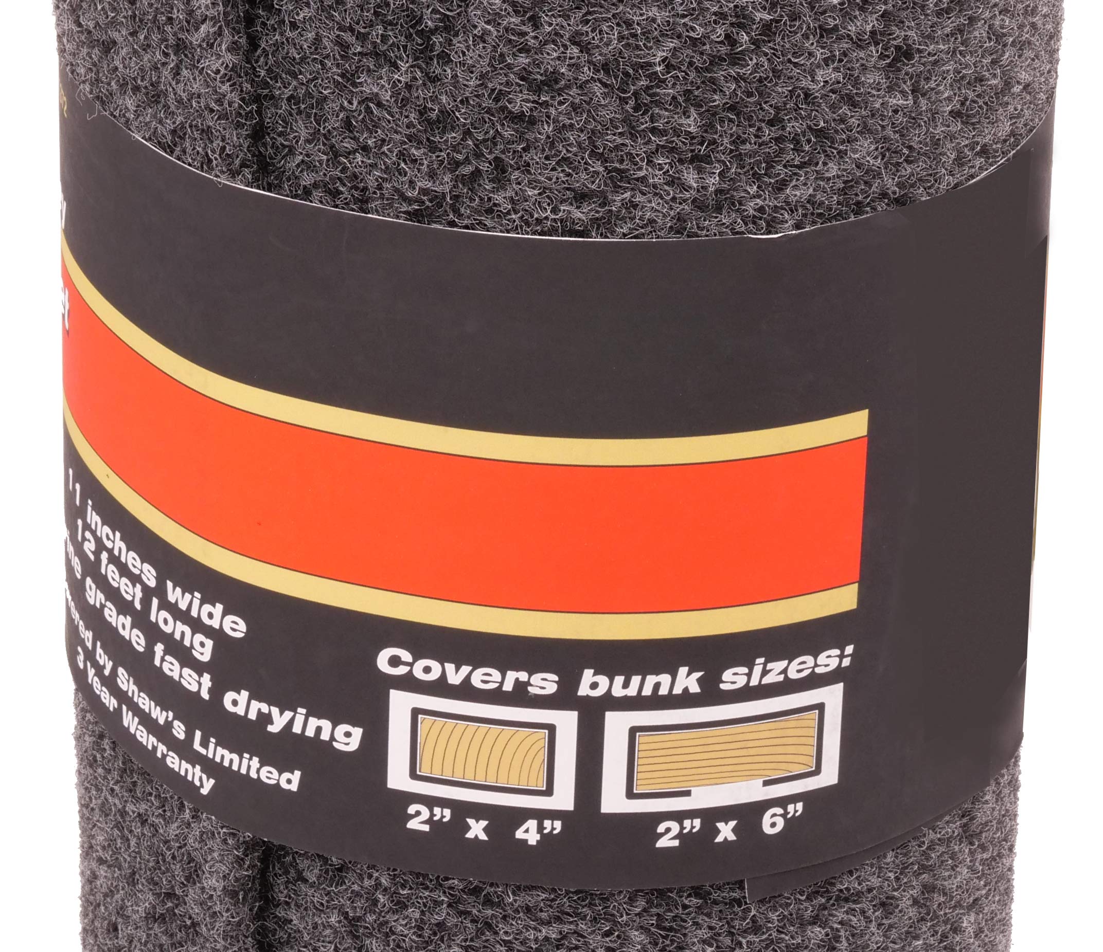 Trailer Roll Carpet - CE Smith - Boat & Trailer Accessories & Replacement Part - 11” x 12’ - Black (11330)