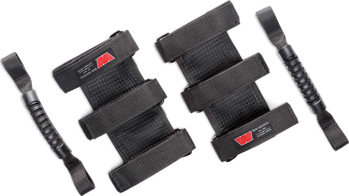 102653 WARN Epic Trail Gear: Rubber Grip Grab Handles for Roll Cage/Bar, 1 Pair