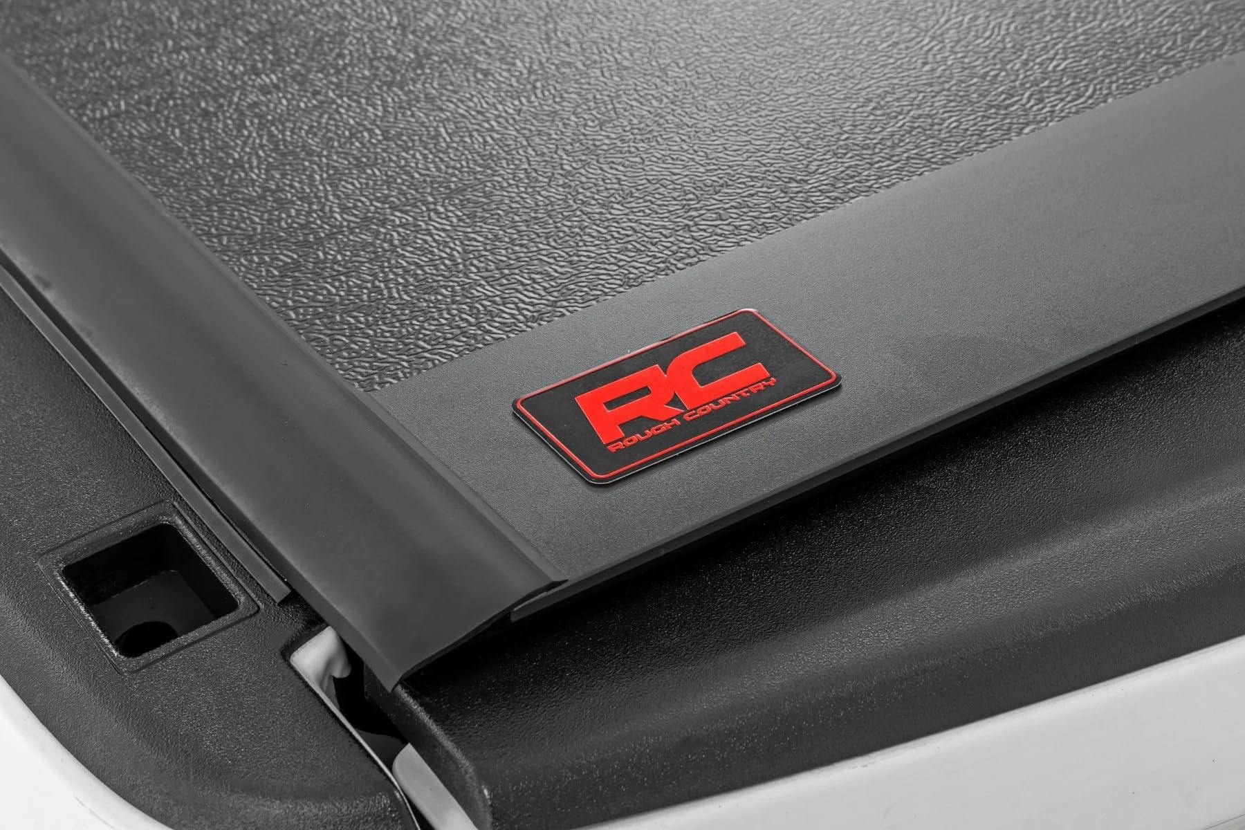 Rough Country Tonneau Cover Hard Tri-Fold for RAM 1500 (2010-2018)/2500 (2010-2025) - Low-Profile Aluminum Truck Bed Cover, Fits 5'7 Bed (67.4")