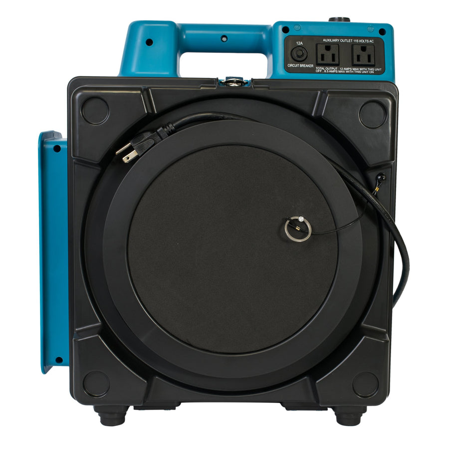 XPOWER 1/3HP X-2480A 550 CFM Air Scrubber - Professional 3-Stage HEPA Mini Air Scrubber with built in GFCI Power Outlets