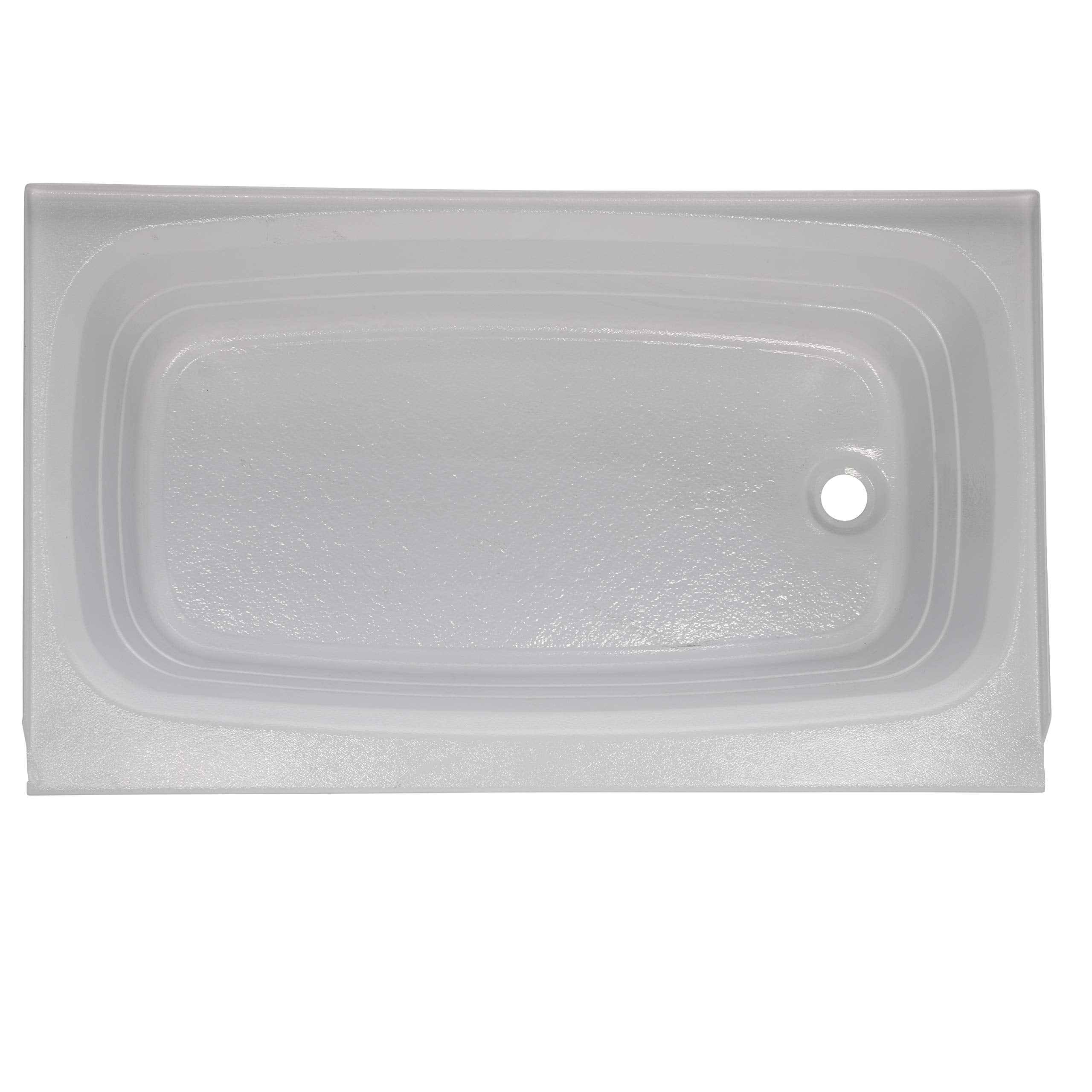 24" x 40" Lippert Replacement White Bathtub with Right Drain, Scratch-Resistant ABS Acrylic for RVs, Travel Trailers, 5th Wheels, Motorhomes - W2440RHSPK
