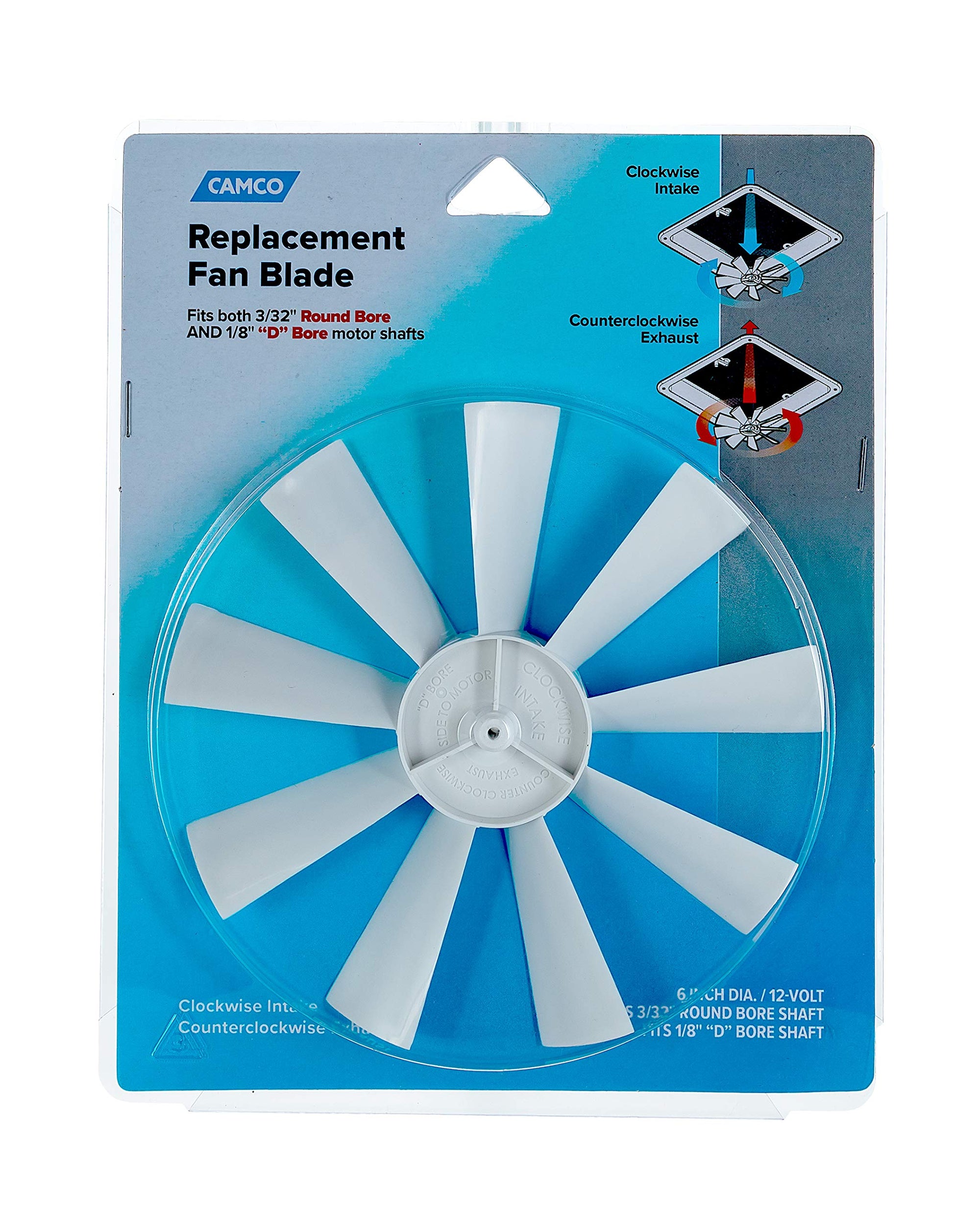 Replacement Camco 40428 RV Vent Inverse Fan Blade, White