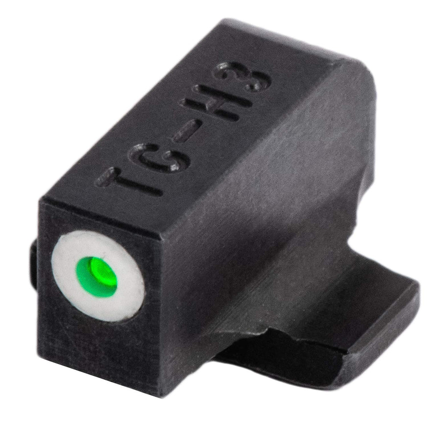 Tritium Pro TRUGLO Night Sights, Compatible with Sig Sauer #6 Front / #8 Rear | Compact Durable Glow-in-The-Dark Front & Rear Gun Sights with White Focus Lock Front Ring