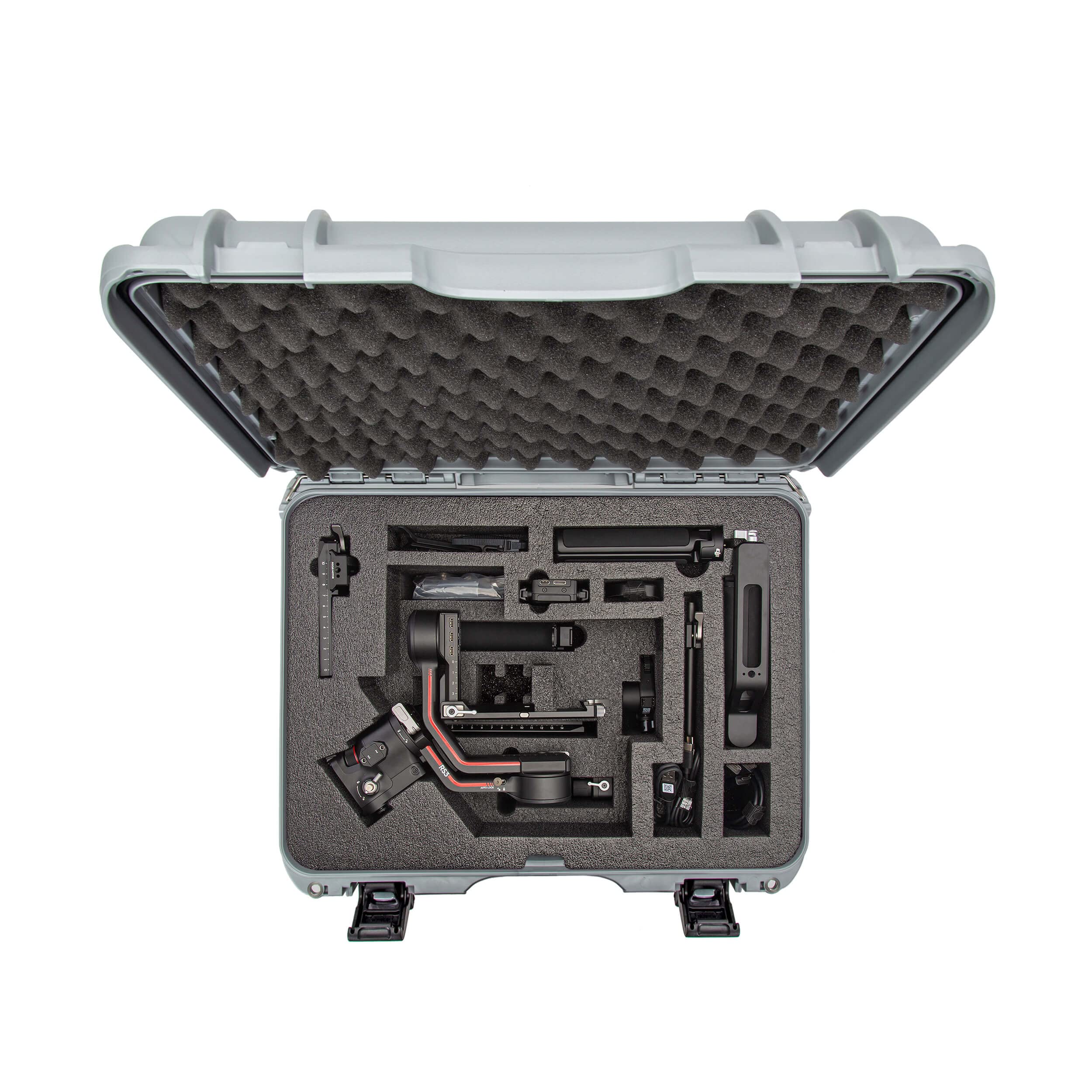 Waterproof Nanuk 930 Hard Case with Custom Insert for The DJI Ronin S3, S3 Combo, S3 PRO, S3 PRO Combo - Silver (930S-080SV-0A0-C0634)