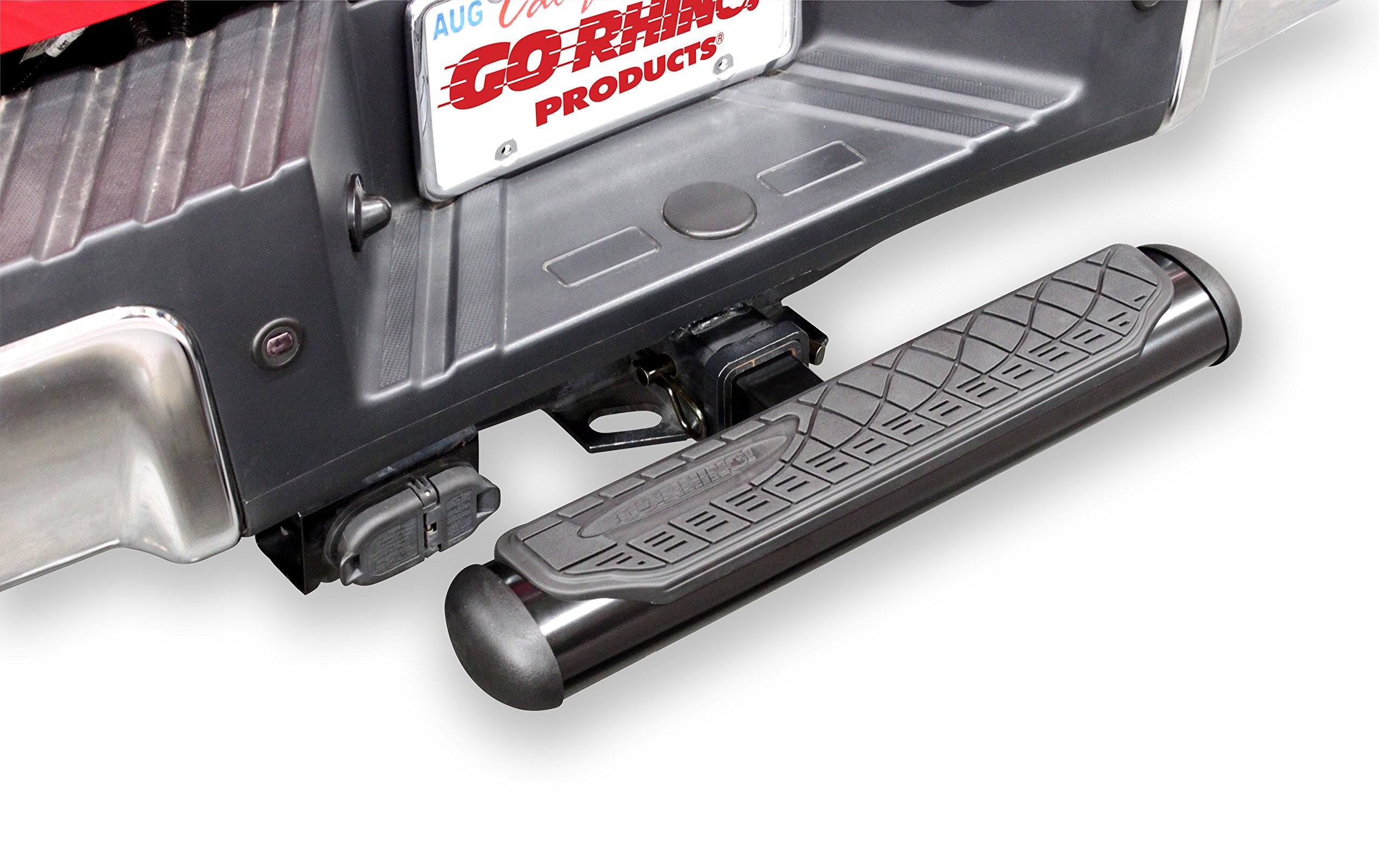 460B Go Rhino 4" Oval Hitch Step - Black, 2" Receiver