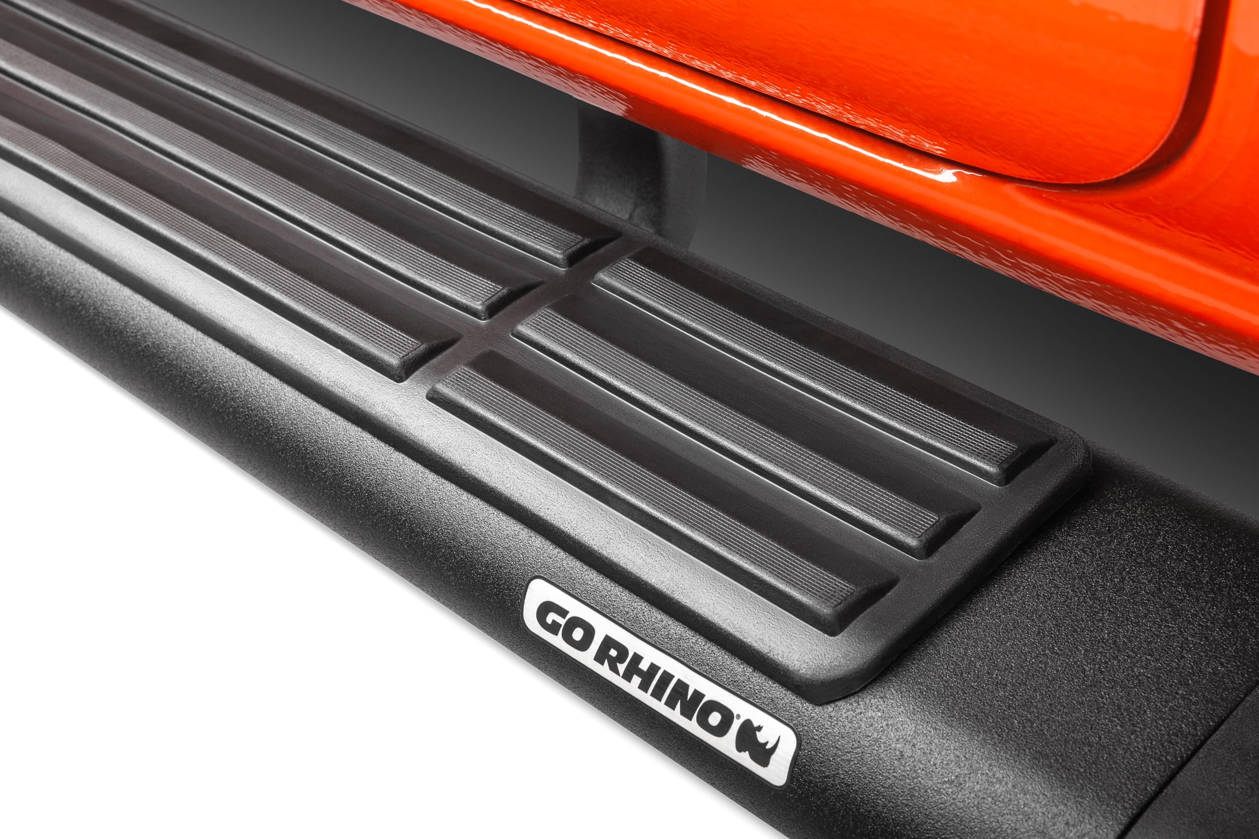 Go Rhino 6" OE Xtreme Sidesteps & Brackets | Galvanized Steel, Cab Length, Textured Black | 686443280T | Fits 2024 Toyota Tacoma Double Cab