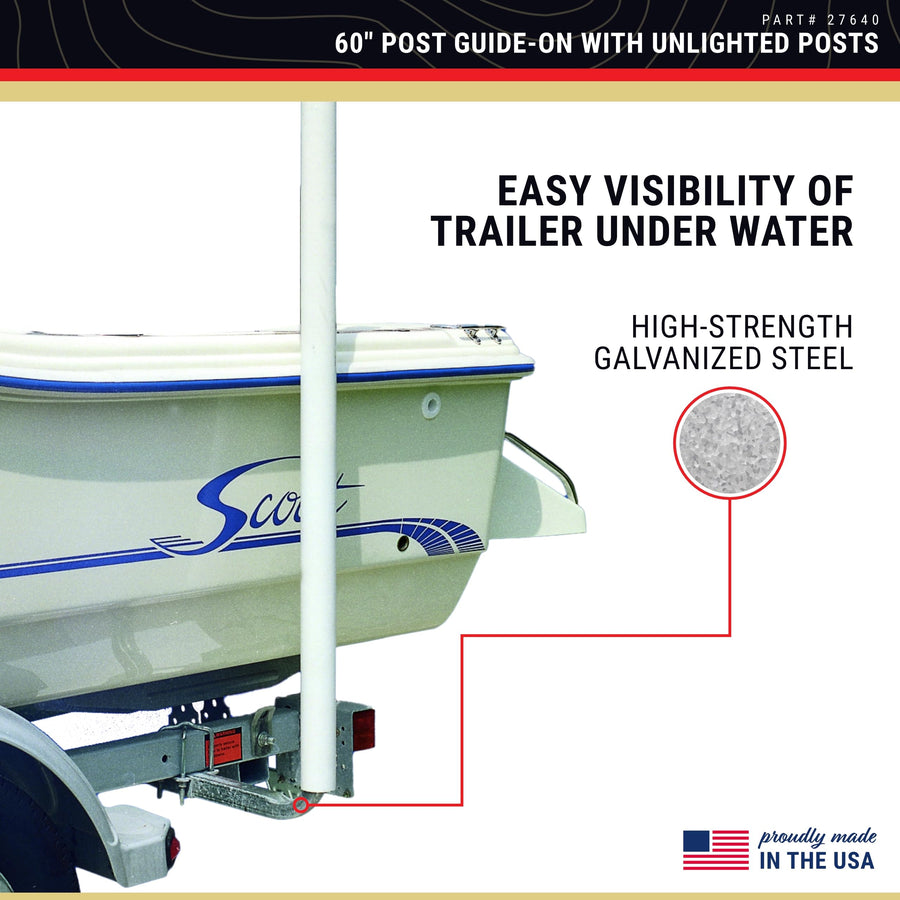 27640 CE Smith Guide-ON Post - Durable Boat Trailer Accessory - 60"
