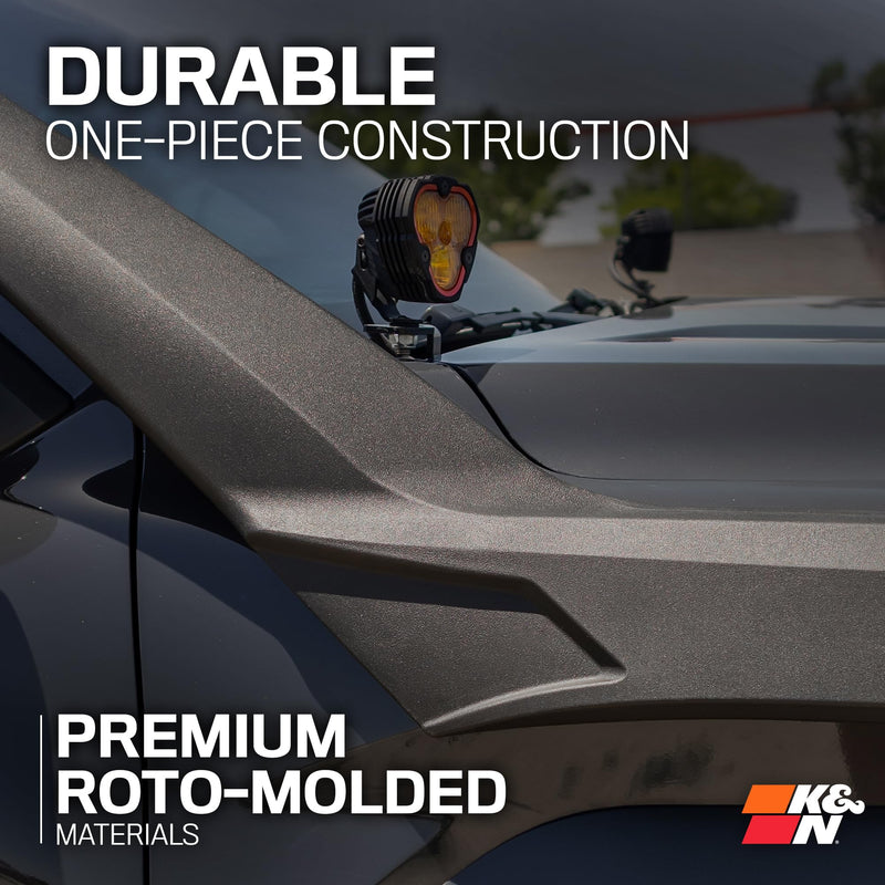 K&N Intake Kit Elevated (Snorkel) Compatible with 2024-2025 Toyota Tacoma L4-2.4 Turbo, 63-8003