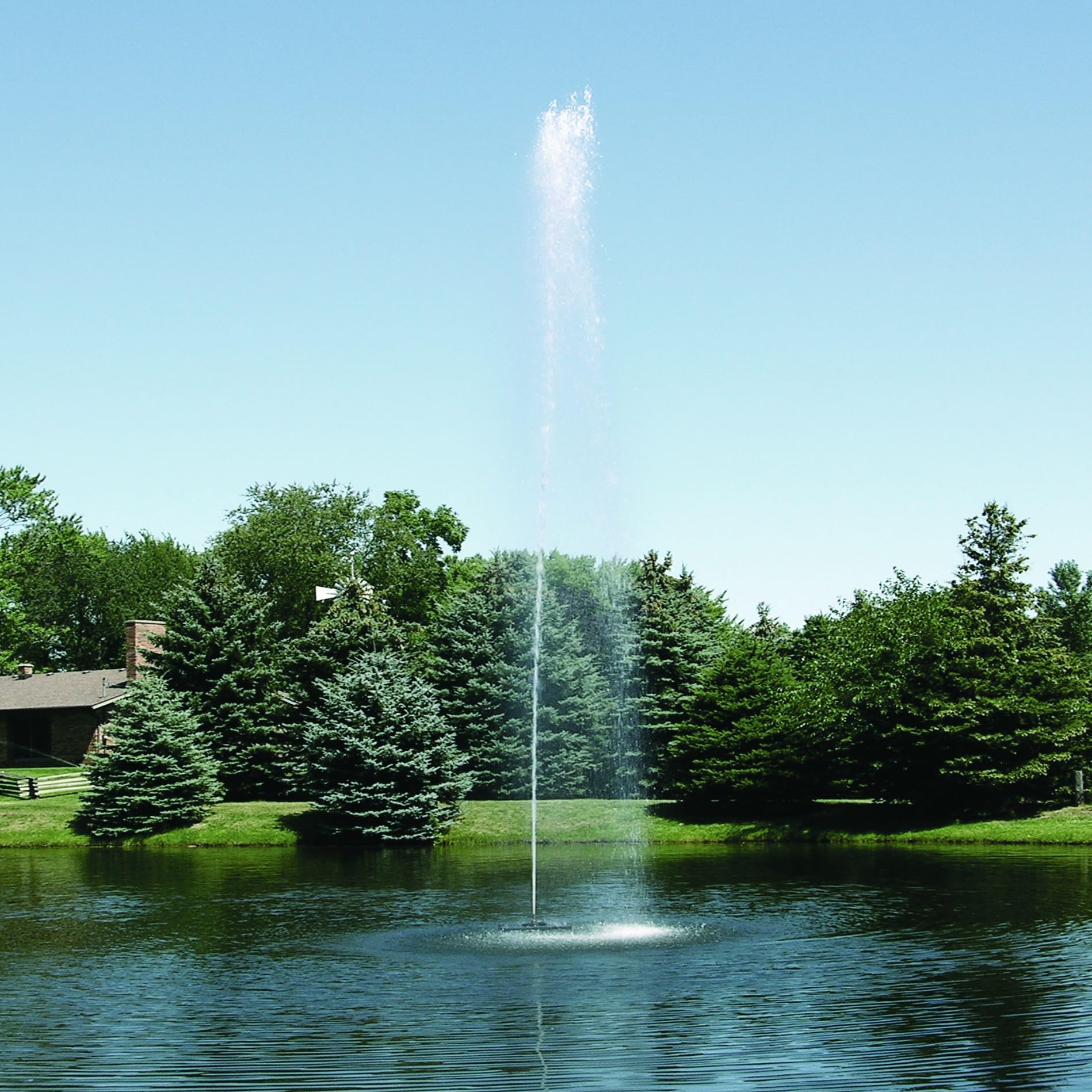 Jet Stream Fountain Scott Aerator - 1/2 HP 115V Pond Aerator with 70 ft. Electric Cord | Beautiful Display | Maintenance Free | Outdoor Fountain | Decorative Pond Fountain