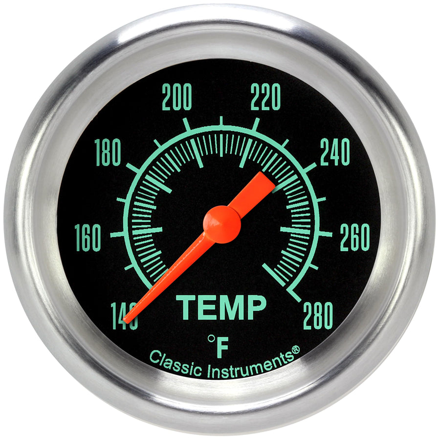Classic Instruments G/Stock GS326APF-04 2 5/8 in Water Temperature Gauge Alum Perf-1/4