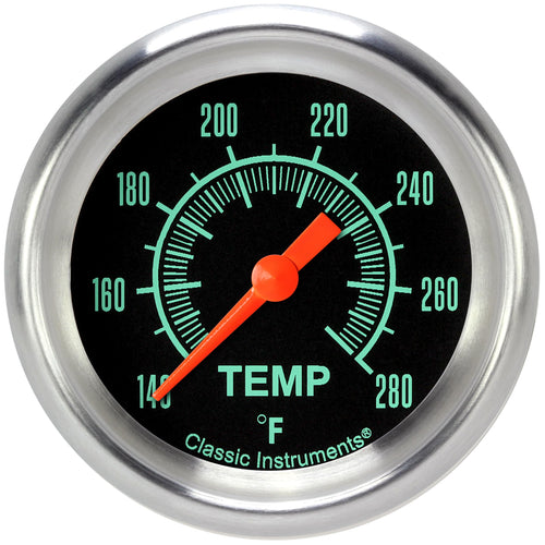 Classic Instruments G/Stock GS326APF-06 2 5/8 in Water Temperature Gauge Alum Perf-3/8