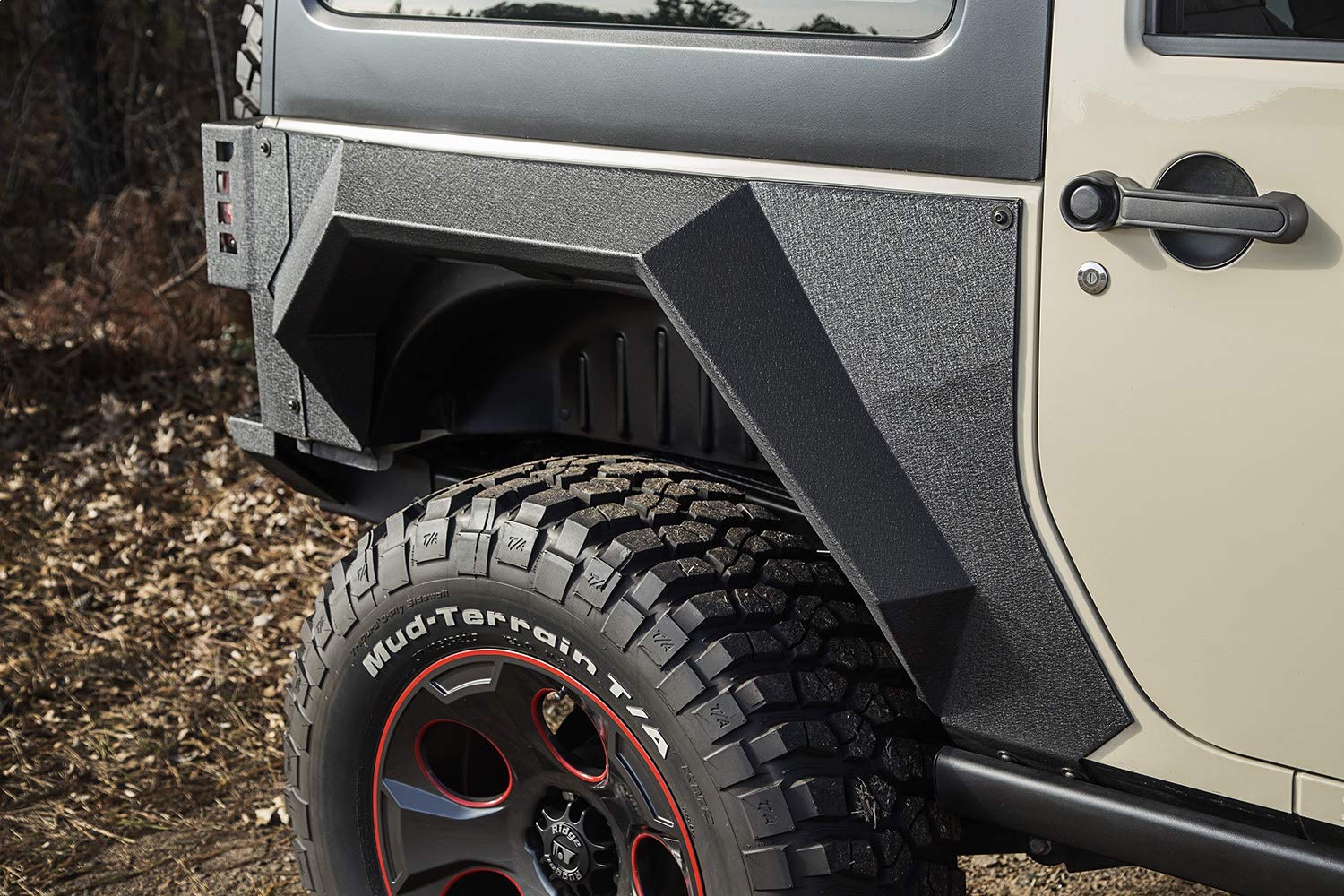 XHD Armor Fender Kit, Rear, Pair | Rugged Ridge | 11615.03 | Fits 2007-2018 Jeep Wrangler JK 2-Door