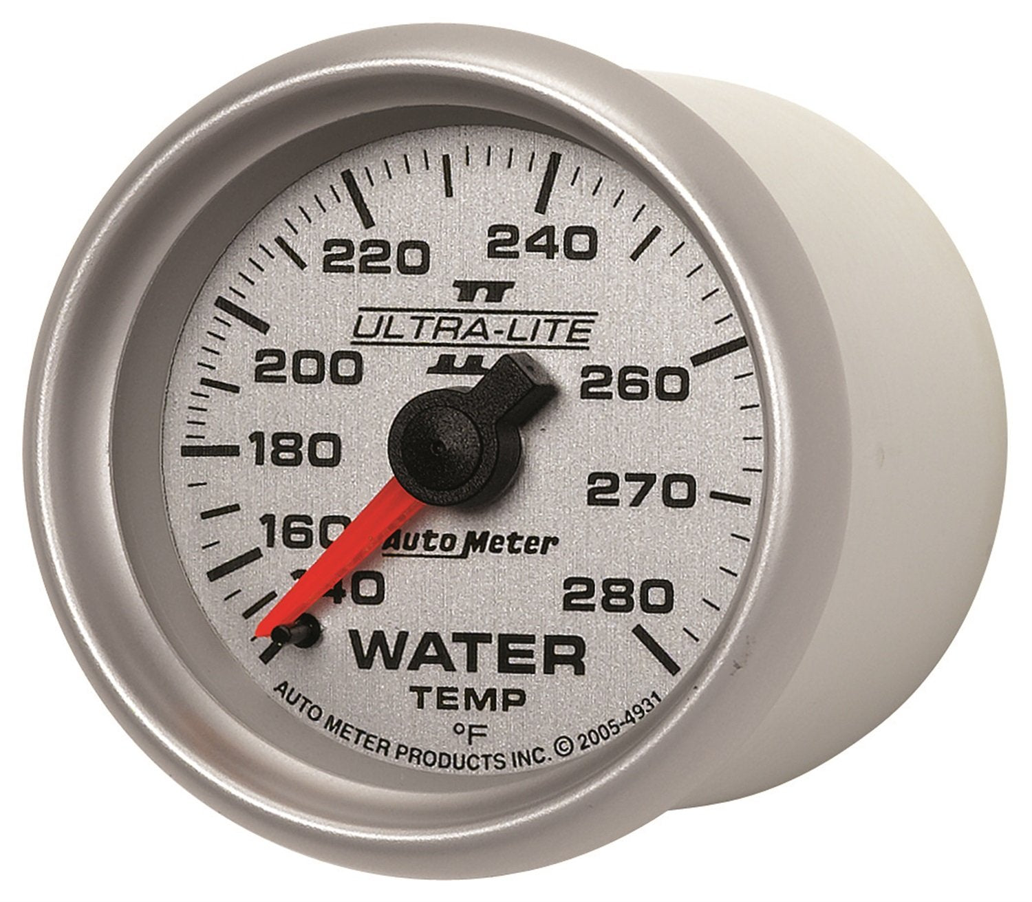 Auto Meter Ultra-Lite II 2-1/16" 140-280 Degree F Mechanical Water Temperature Gauge 4931