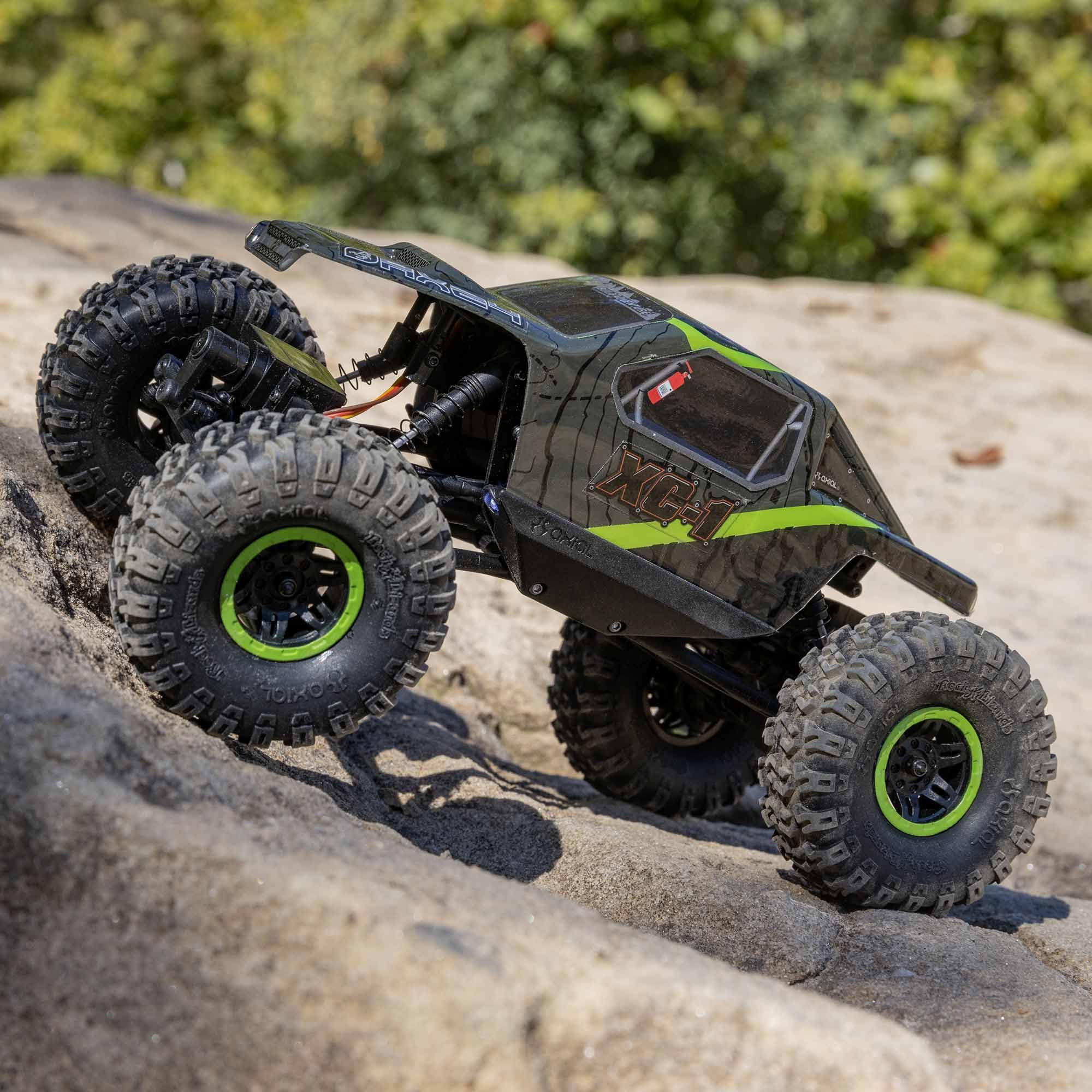 Axial RC Truck 1/24 AX24 XC-1 Brushed 4WS Crawler RTR (Includes Everything Needed No Other purchases Required), Green, AXI00003T1