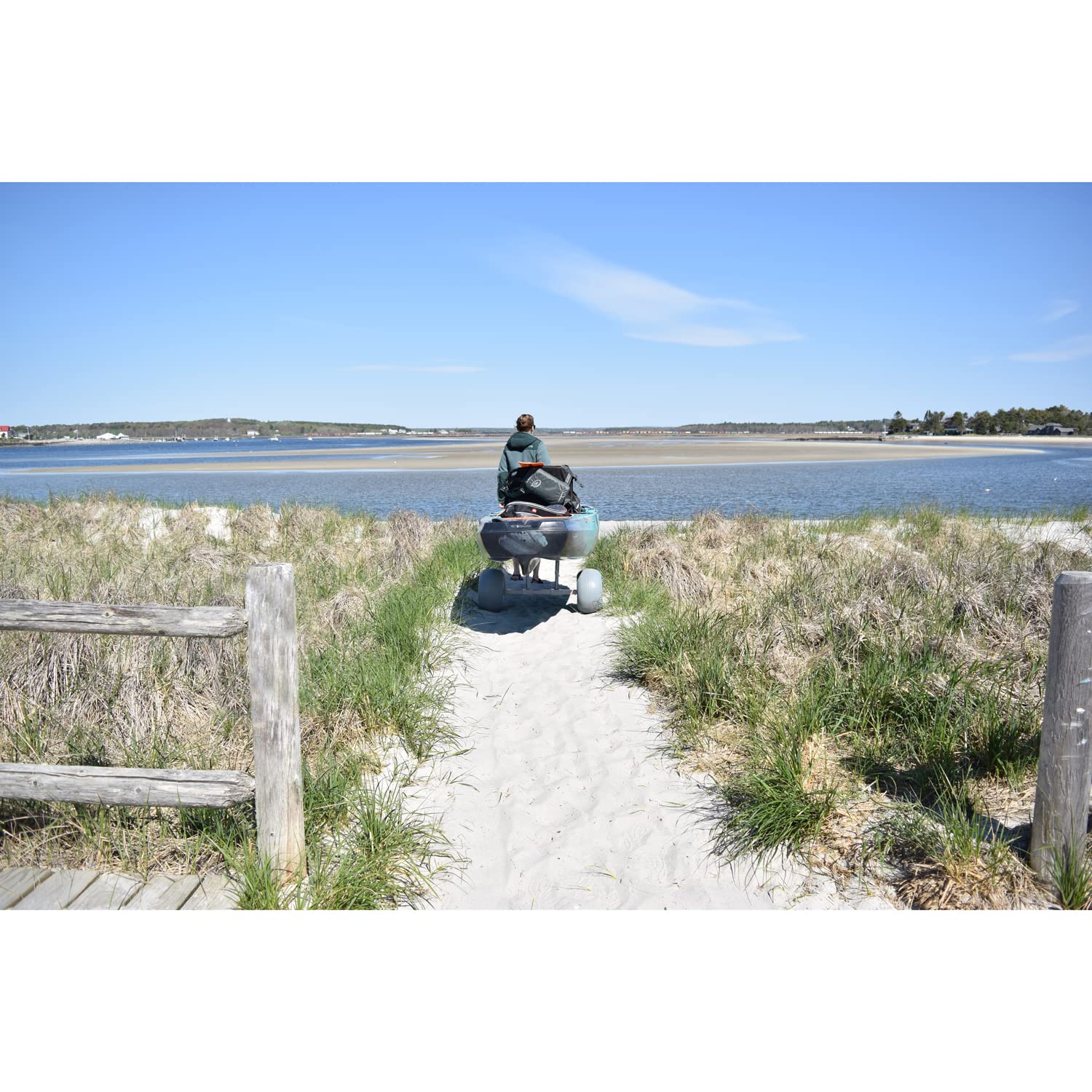 Traverse TRX-S Malone Balloon Wheel Kayak/Canoe Cart, Silver