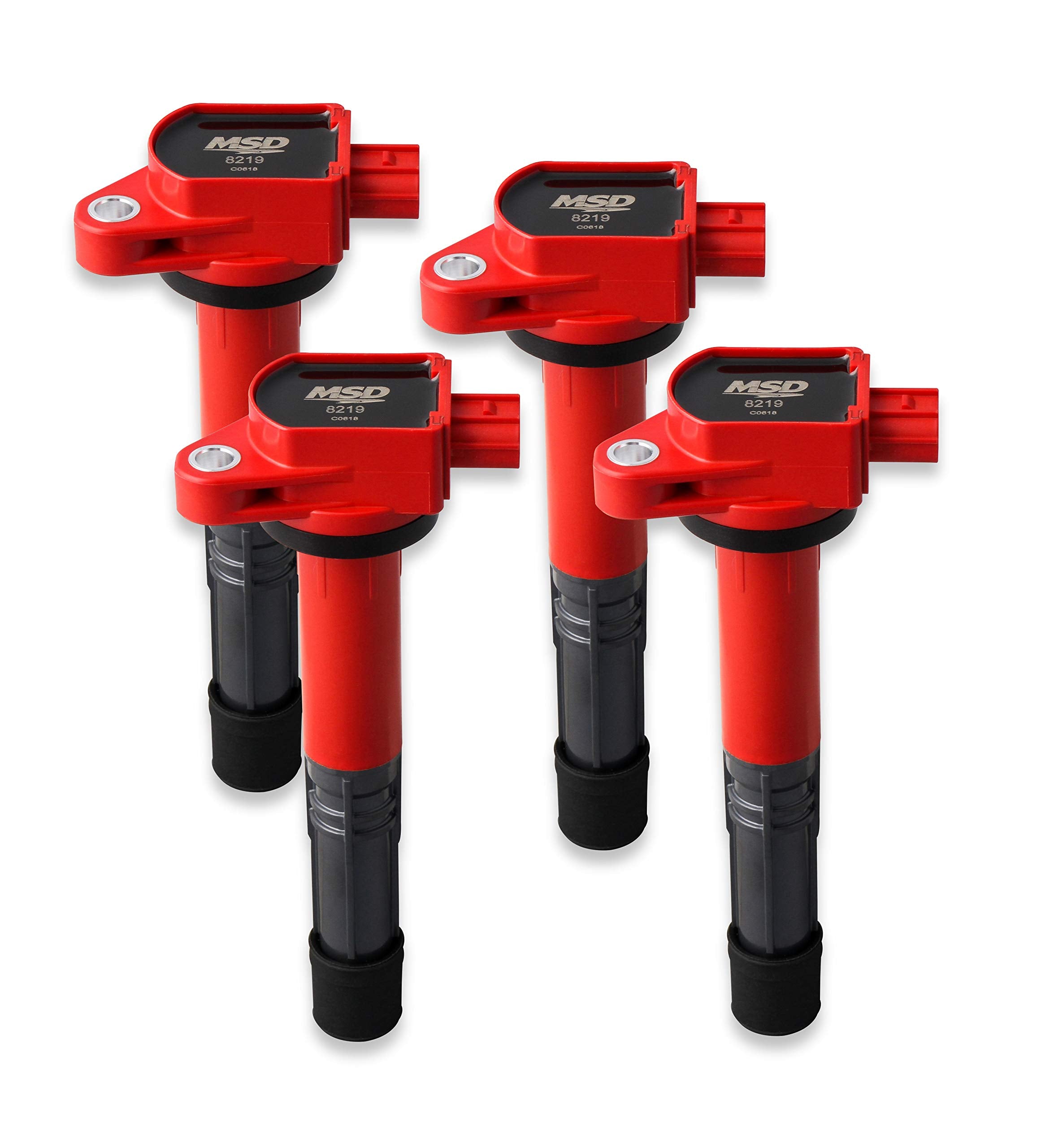 Blaster Series MSD 82194 Ignition Coils, Red, 4-pack