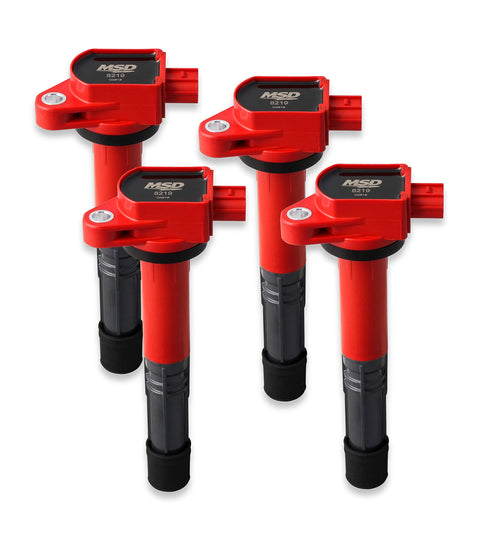 Blaster Series MSD 82194 Ignition Coils, Red, 4-pack