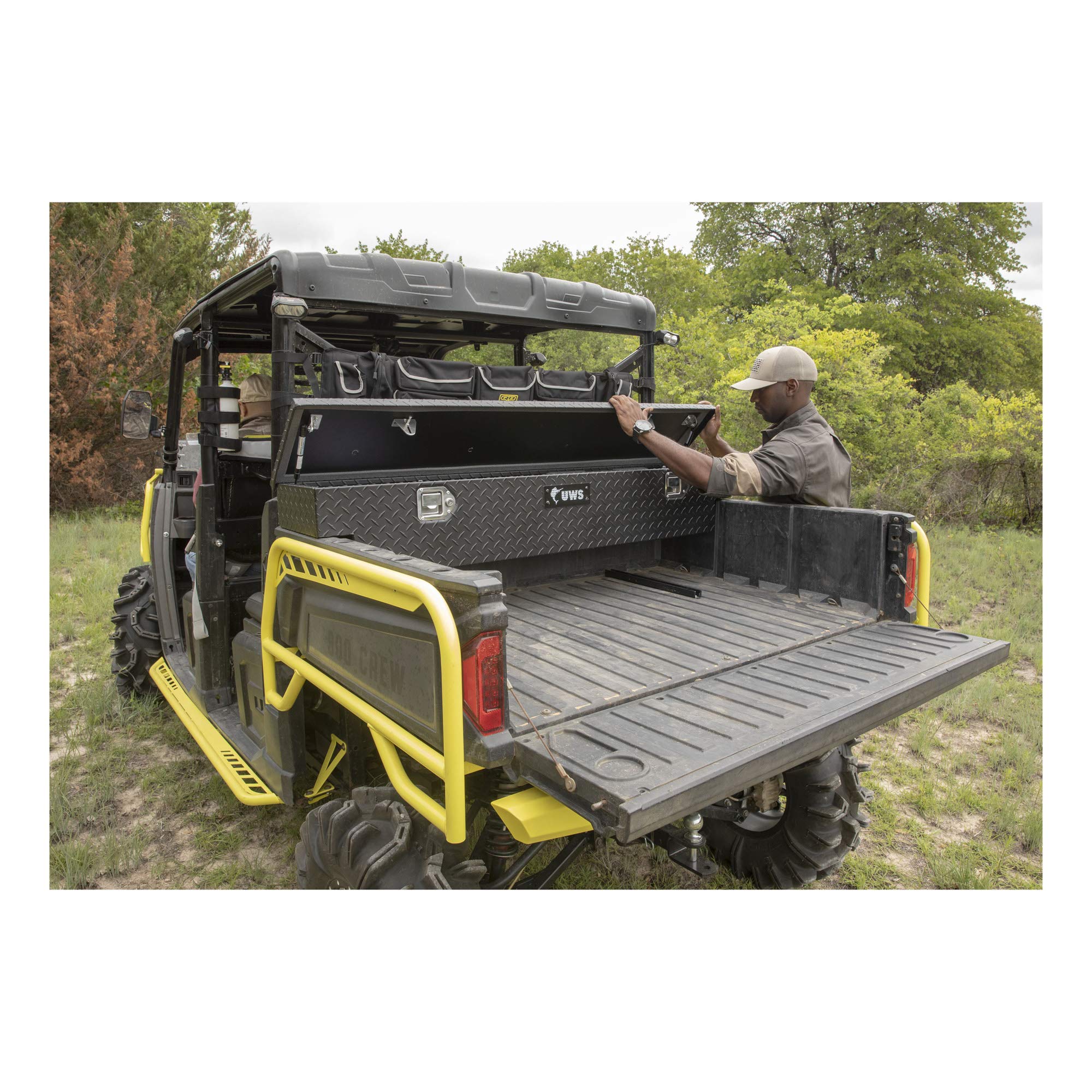 UWS 59-Inch Matte Black Heavy-Wall Aluminum UTV Tool Box, Select Polaris Ranger, No Brackets EC10903