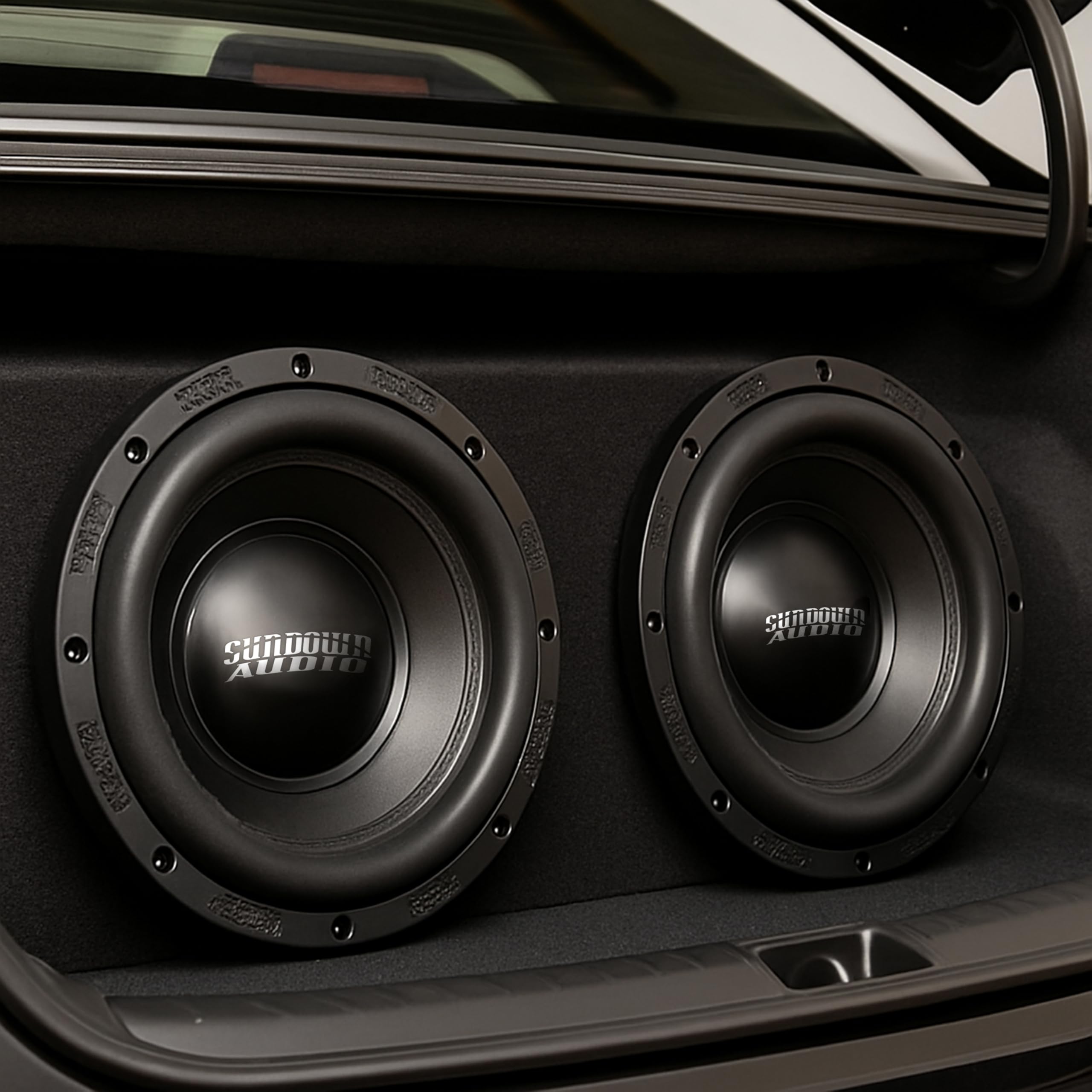 10" Sundown Audio M-10 D1 Car Subwoofer – 2000W RMS/4000W Peak, Dual 1-Ohm, 3" Aluminum VC, 35mm Xmax, Mega-Roll Surround, Low-Distortion Bass for Pro Systems