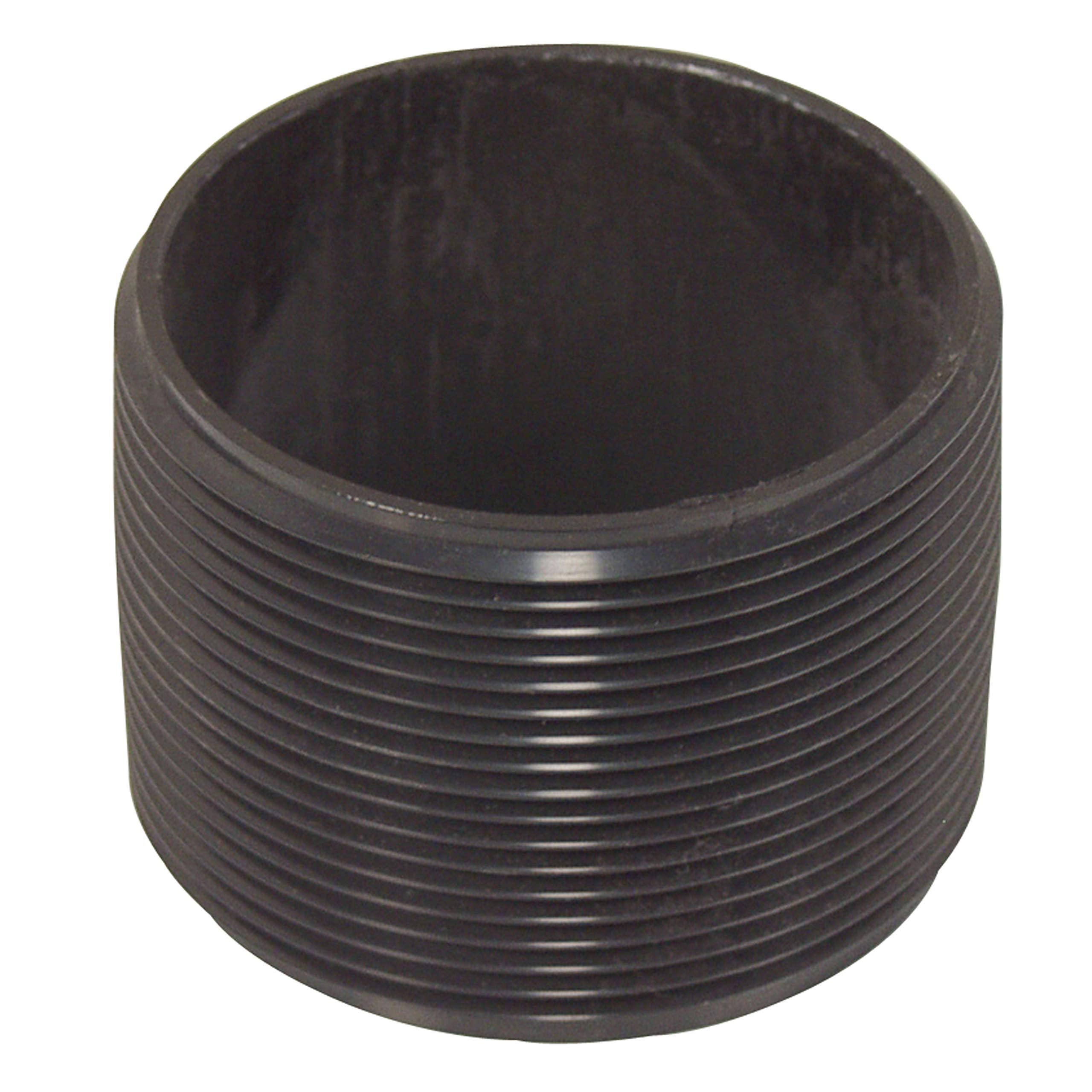 ABS Threaded Nipple Valterra T3508 - 3" x 8", Black
