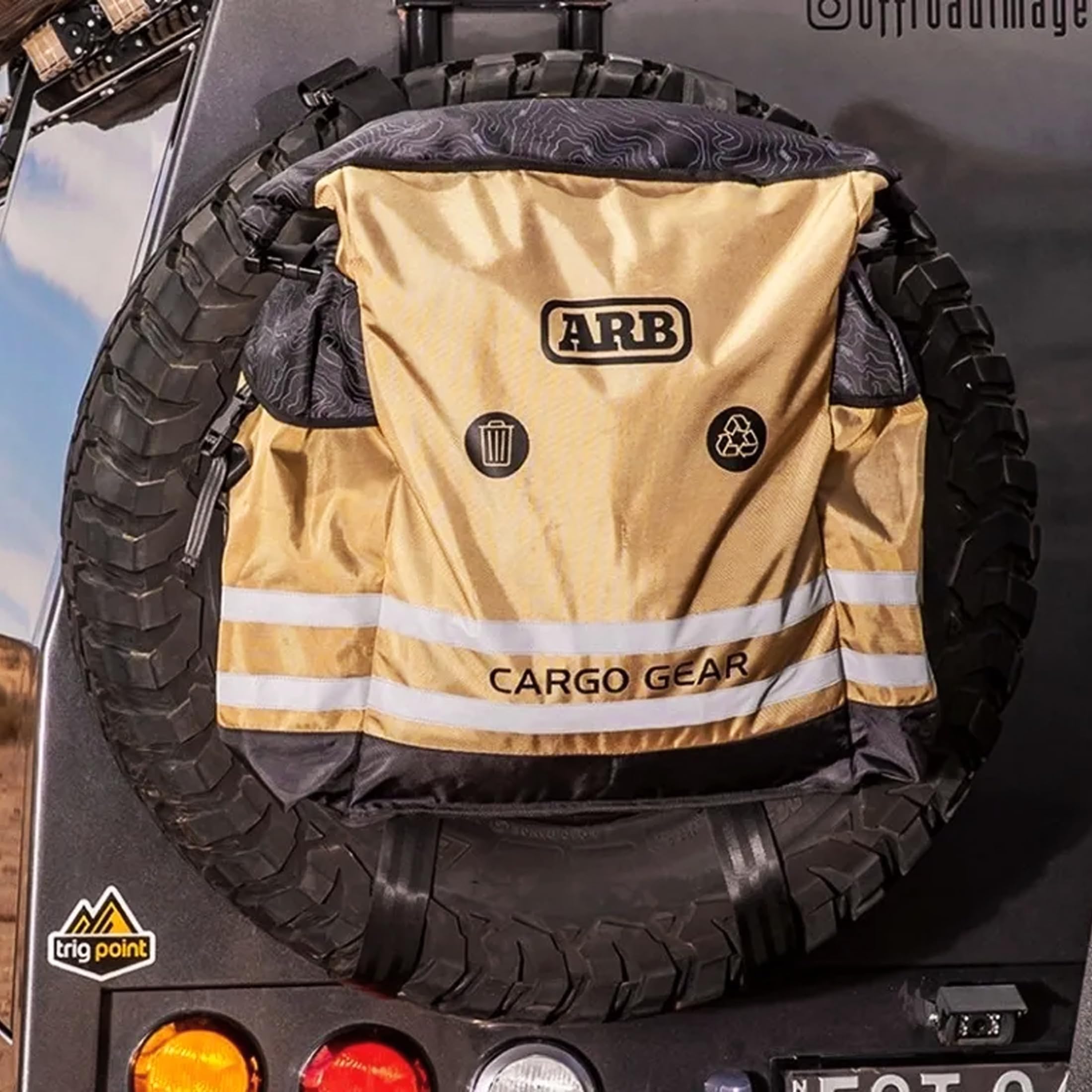 ARB Track Pack Bag 4305 for Fifth Wheel 4x4 Camping Traveling Gear, Ideal for Keeping Your Vehicle Clean and Organized by Providing Versatile Storage for Smelly Rubbish, recyclables and Dirty Cloth