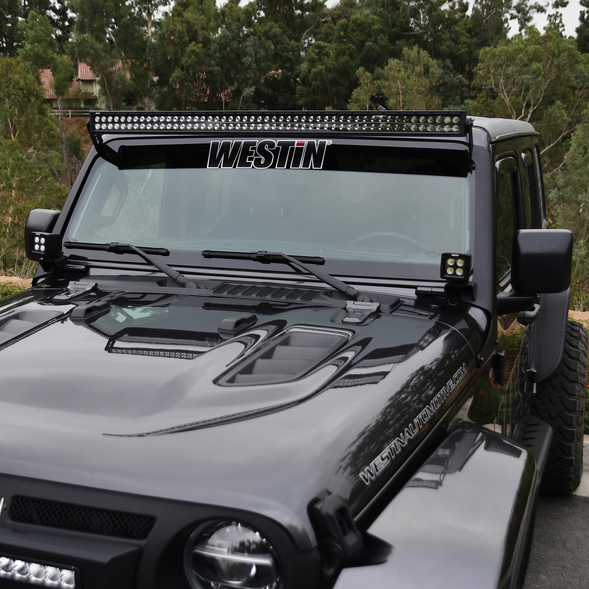 Pillar LED Light Mount Bracket Westin fits 2018-2025 Wrangler JL 2020-2025 Gladiator (Exc Mohave & Rubicon 392) (Exc 4xe)