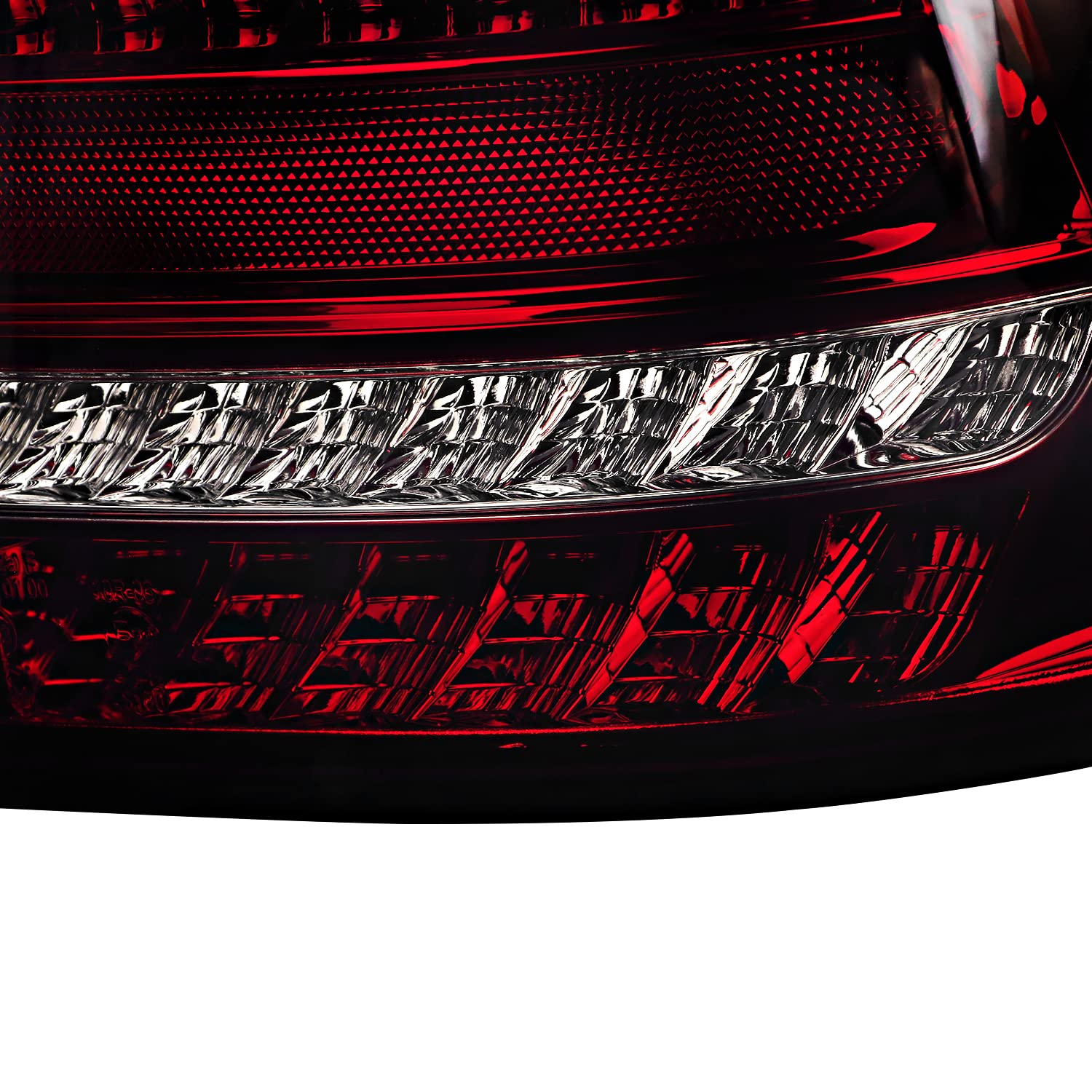 Red/Smoke SPEC-D TUNING Full LED Sequential Tail Lights Compatible with 2001-2004 Mercedes-Benz W203 C-class Sedan