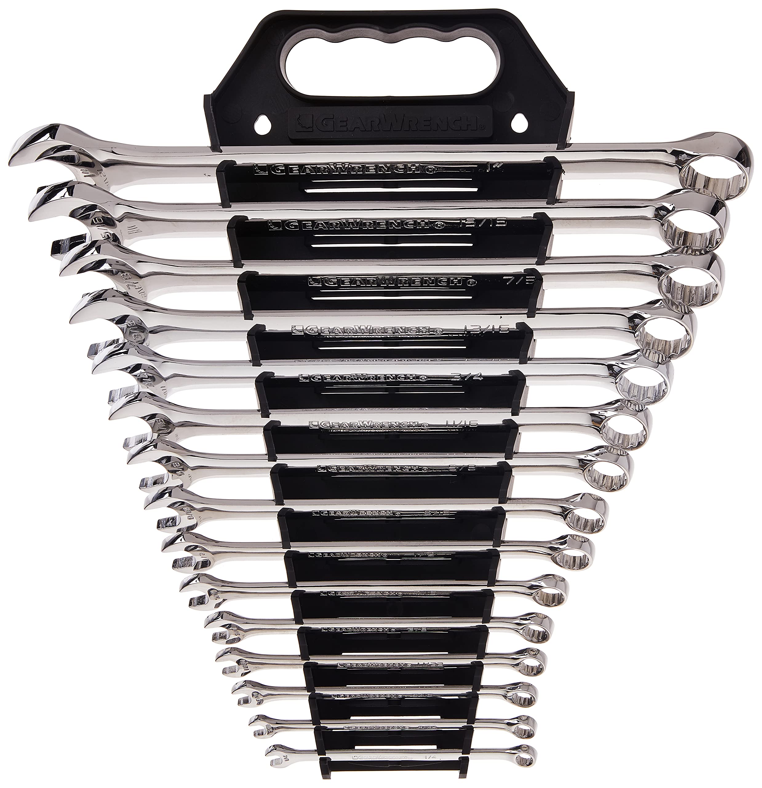 15 Pc. GEARWRENCH 12 Pt. Long Pattern Combination Wrench Set, SAE - 81901