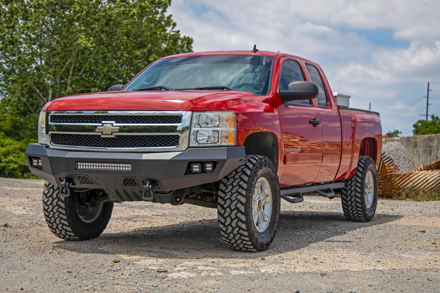 Heavy Duty Rough Country LED Front Bumper for 07-13 Chevy Silverado 1500-10769