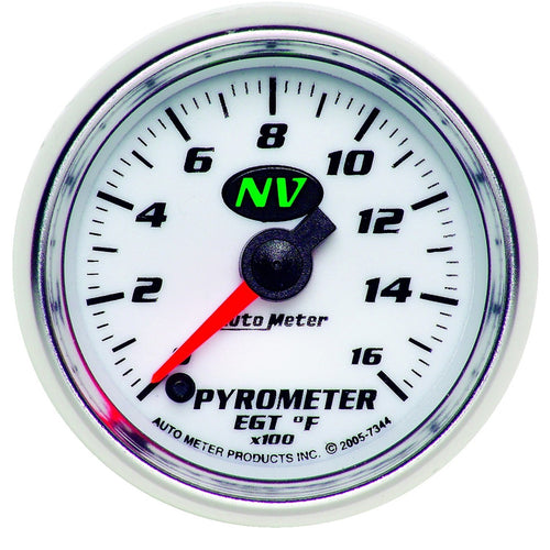 Auto Meter NV Electric Pyrometer Gauge Kit 7344
