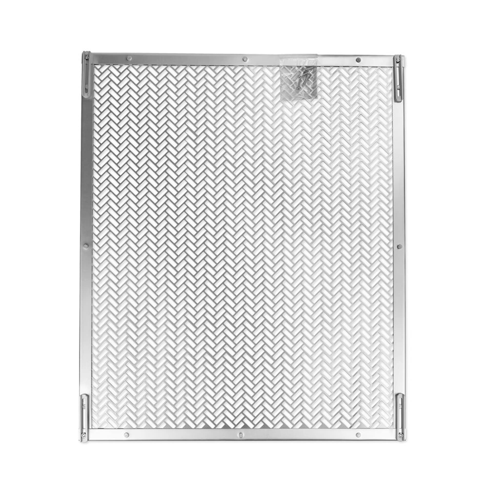 Camco Lower Premium RV Screen Door Grille | Protects Screen Door Mesh from Damage & Crafted of Heavy-Duty Aluminum | Adjusts from 20” to 29” & Measures 24-1/4” (L) x 20-1/4” (W) (43995)