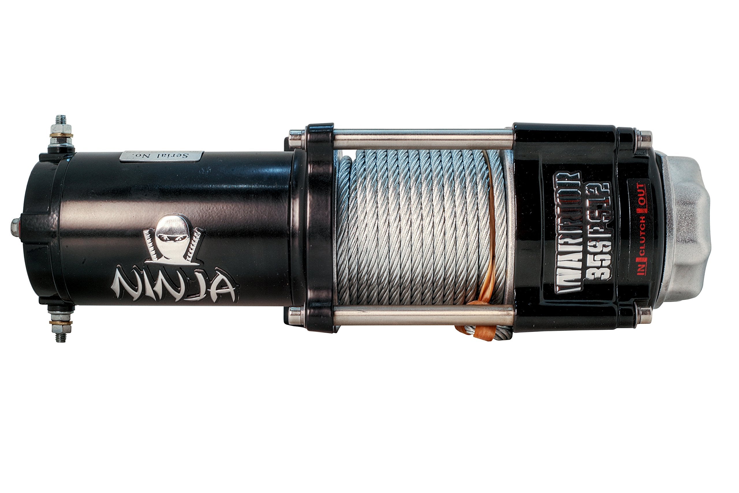Ninja DK2 Warrior Winches C2500N ATV/UTV Electric Winch with Steel Cable - 2,500 lbs Rated Load Capacity