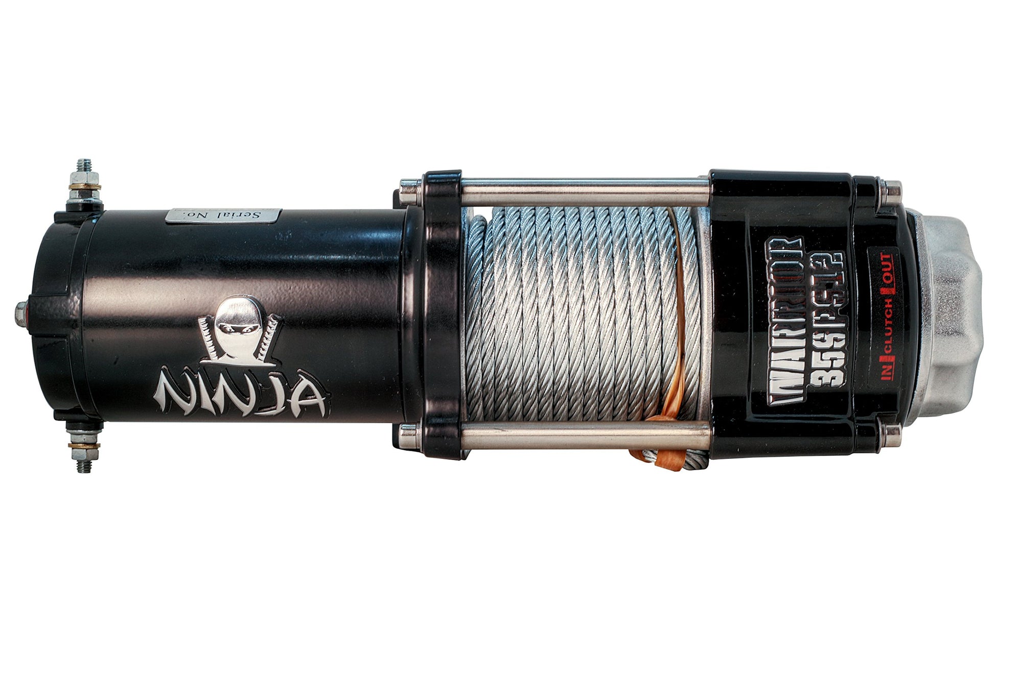 Ninja DK2 Warrior Winches C2500N ATV/UTV Electric Winch with Steel Cable - 2,500 lbs Rated Load Capacity
