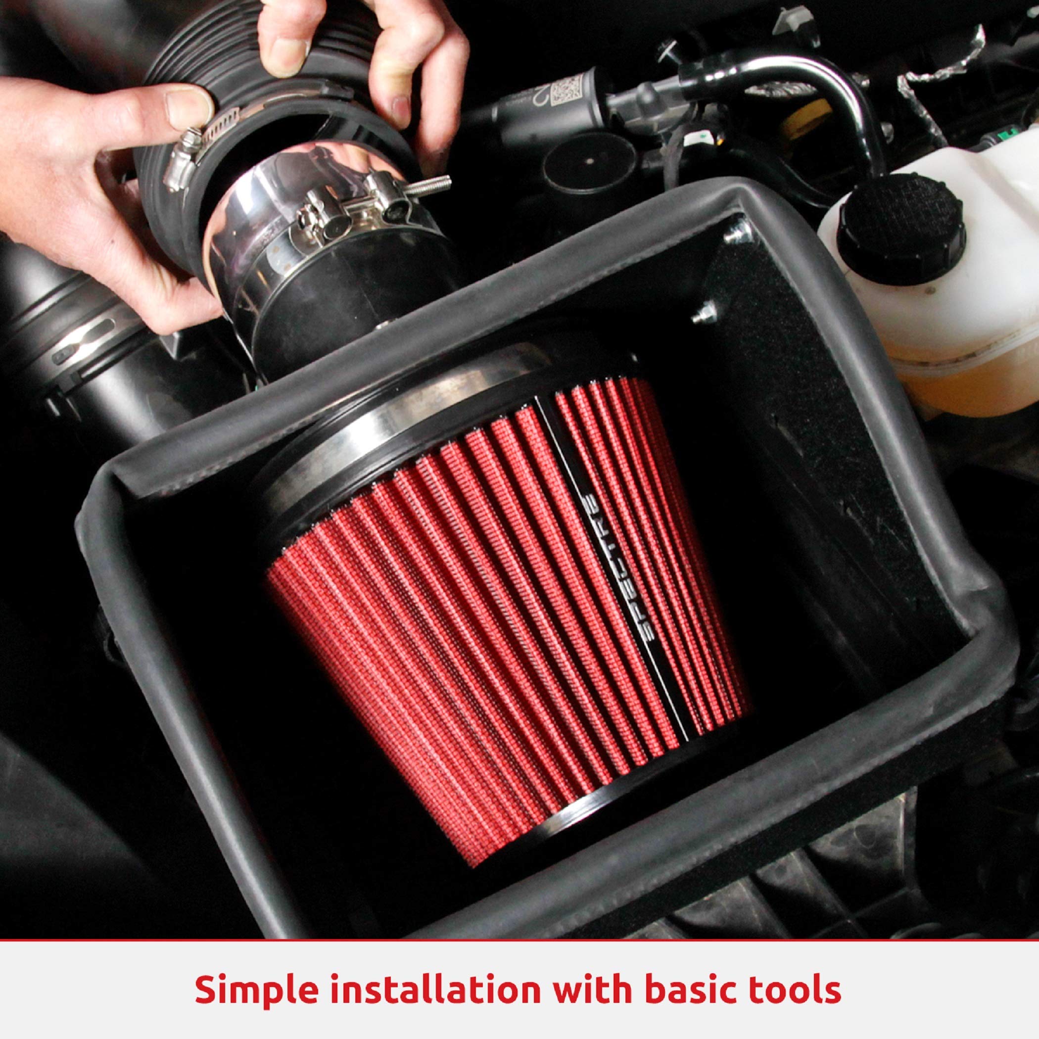 Spectre Performance Air Intake Kit: Designed to Increase Horsepower and Torque, High Performance: Fits 2002-2008 DODGE (Ram 1500, Ram 2500) SPE-9932
