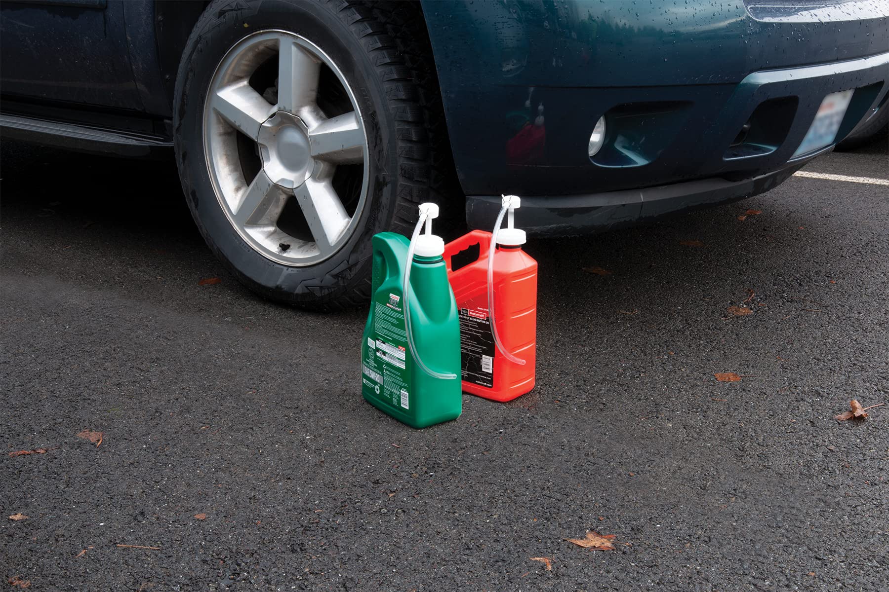 Double Threaded Cap Performance Tool W1140 - for Easy Lubricant Transfer from Standard and Wide Mouth Gallon Containers with 17-Inch Hose