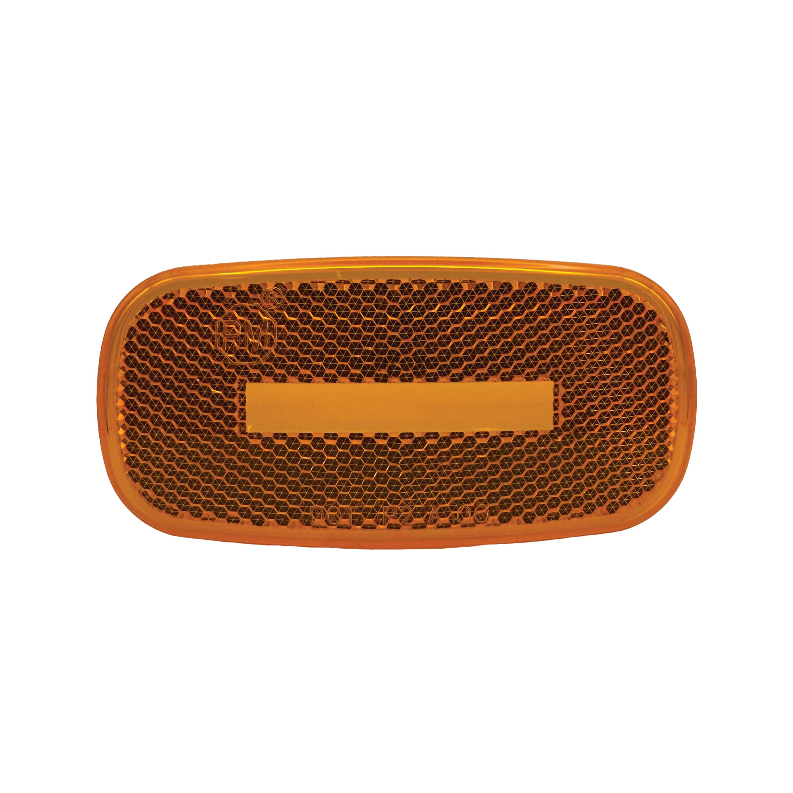 Replacement Lens RV Designer L909 for Amber LED and Incandescent Oblong Reflex Marker Light, DOT-Compliant
